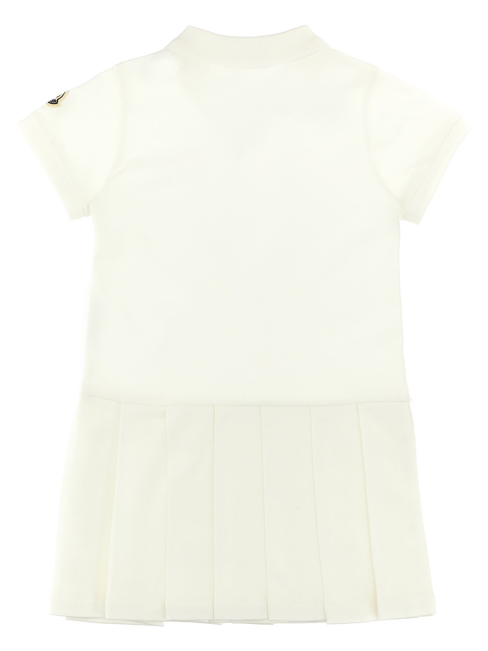 Moncler Polo Dress In White
