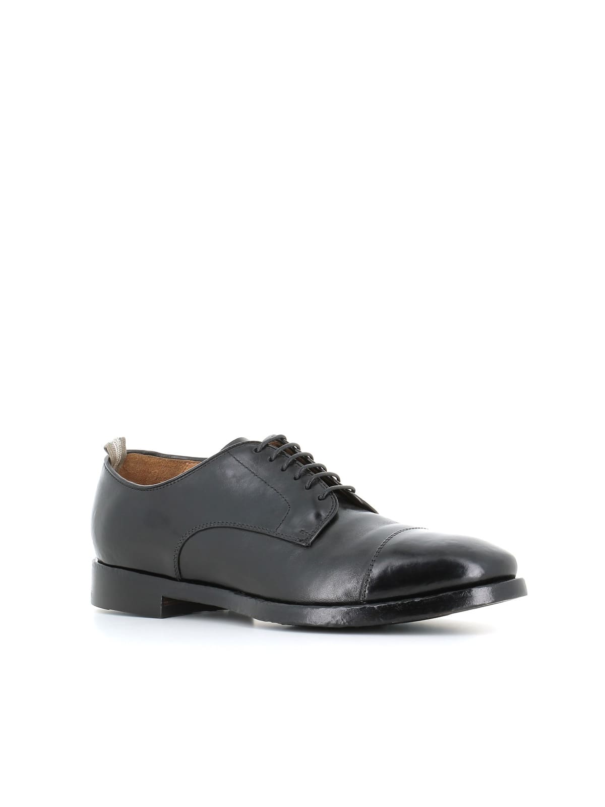 Officine Creative Derby Vanderbilt Caou/011 In Black