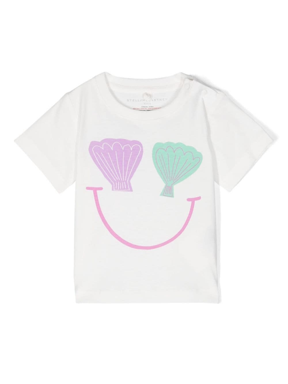 Stella Mccartney Babies' T-shirt Con Stampa In Cream