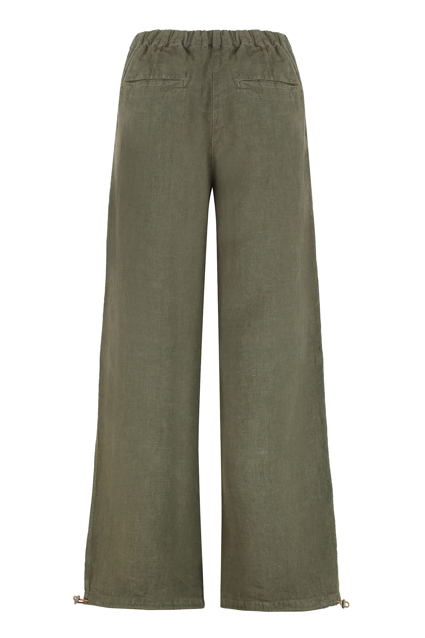Shop 120% Lino Linen Wide Leg Trousers
