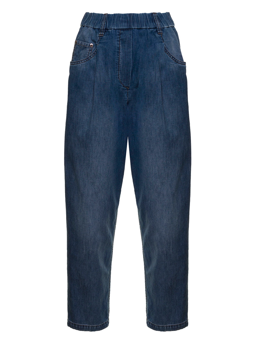 Brunello Cucinelli Five Pocket Denim Jeans In Blue
