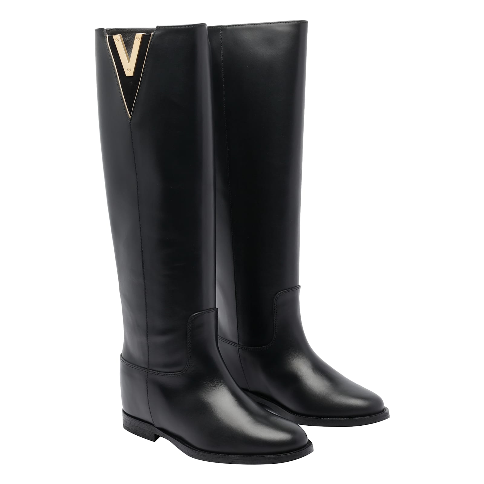 Via Roma 15 V Boots In Animal Print