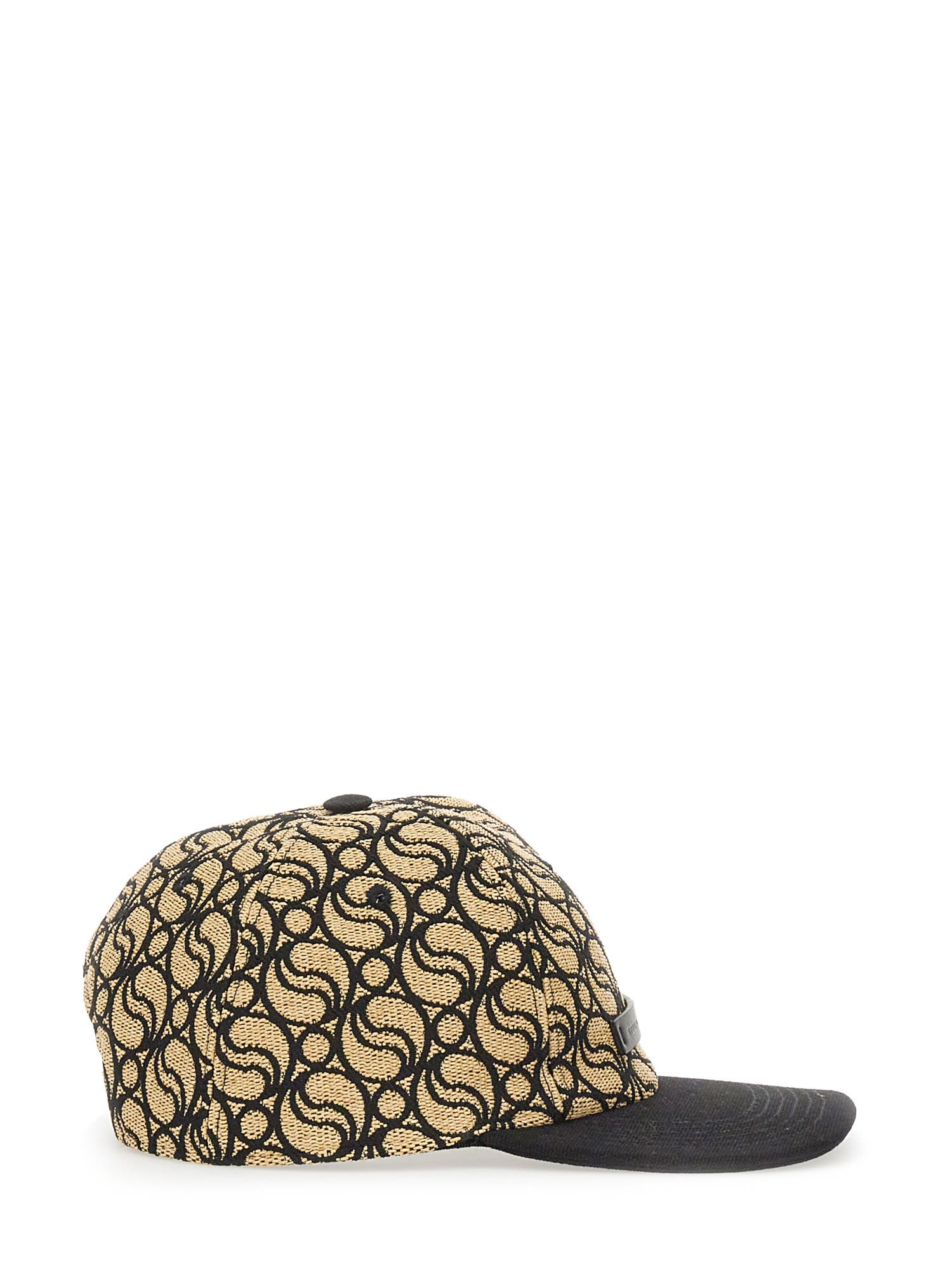 Stella Mccartney S-wave Monogram Baseball Cap In Brown