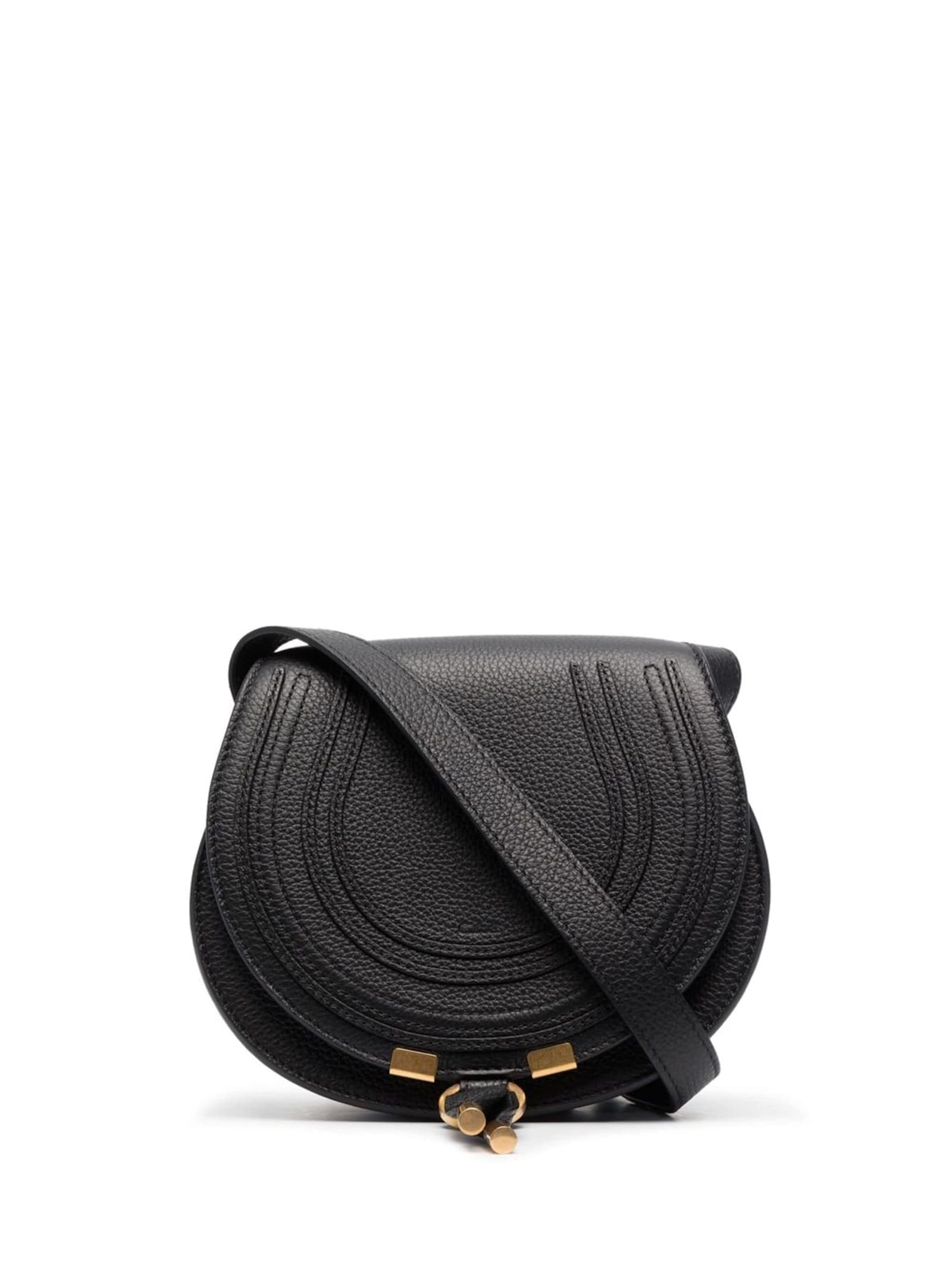 Shop Chloé Black Mini Marcie Bag