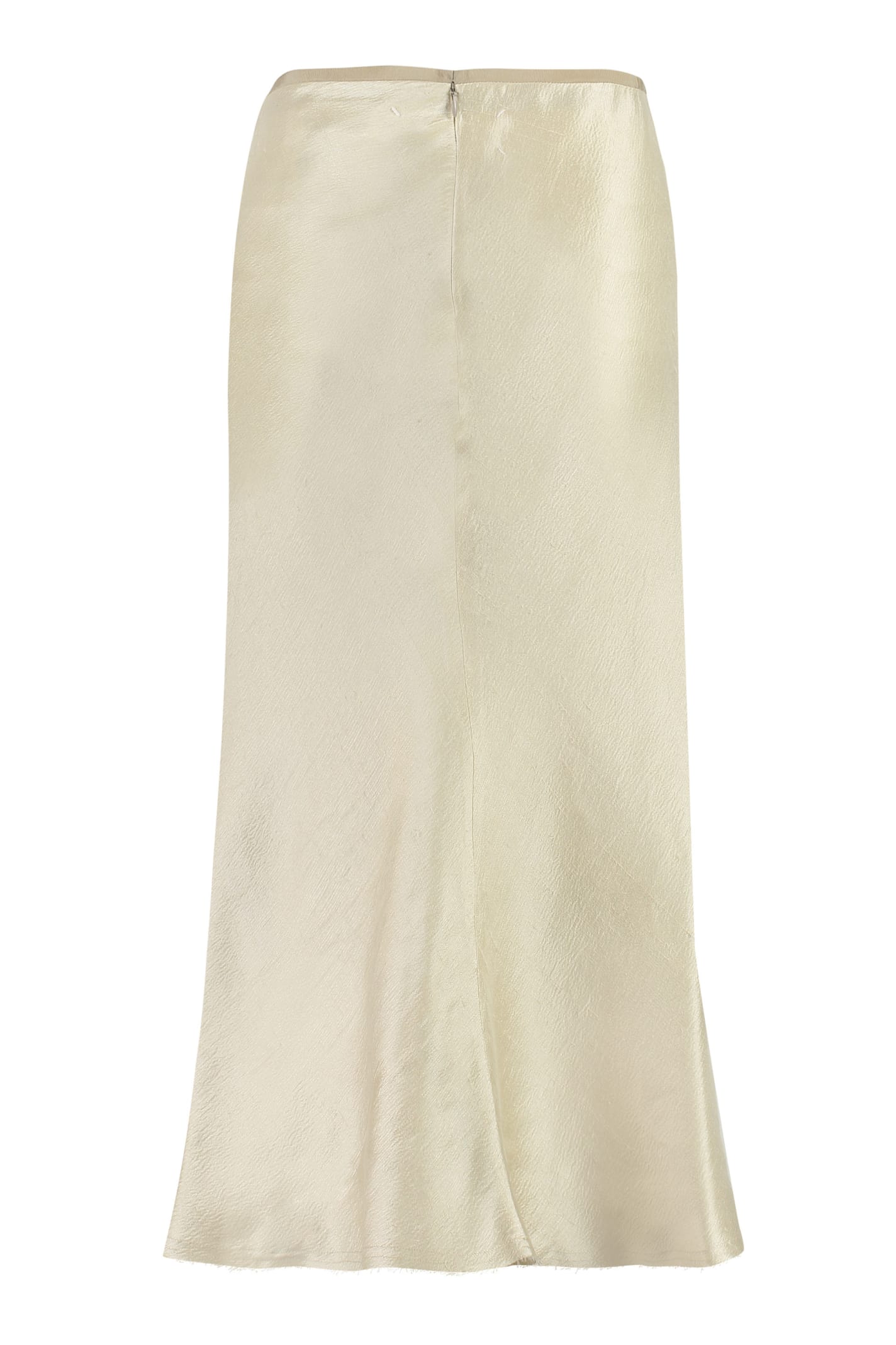 Shop Maison Margiela A-line Skirt In Ivory