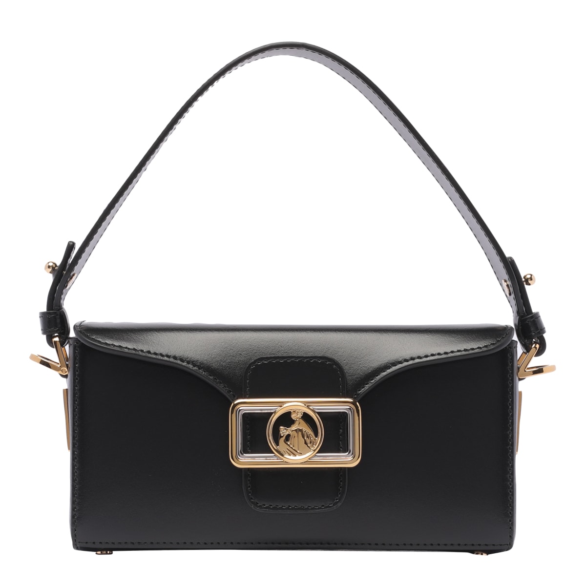 Shop Lanvin Nano Pencil Box Bag In Black