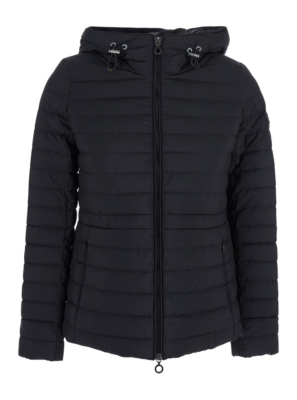Tatras Black Down Jacket With Drawstring Hood In Tech Fabric Woman In Black