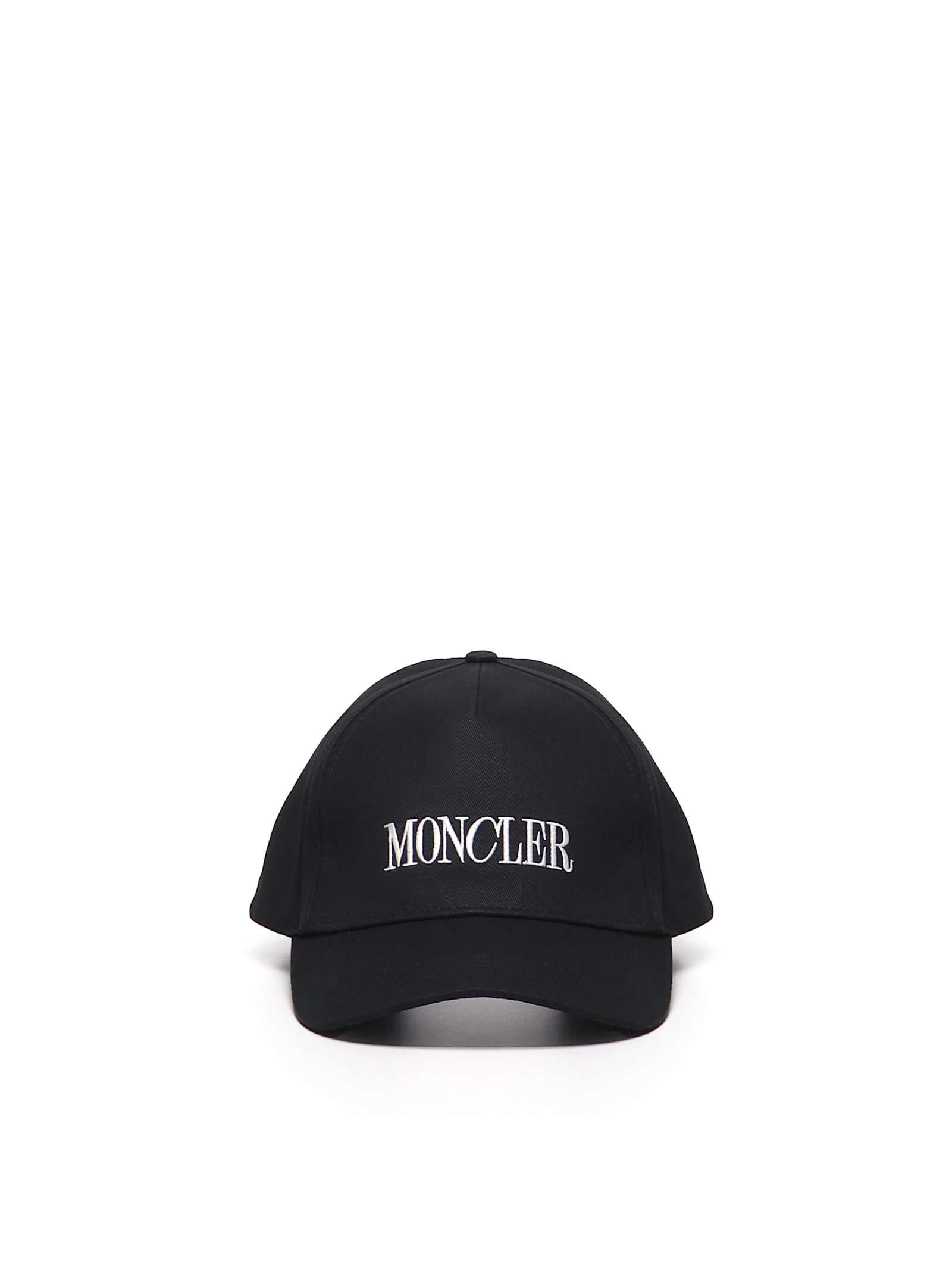 Shop Moncler Cotton Hat With Logo Lettering In Black