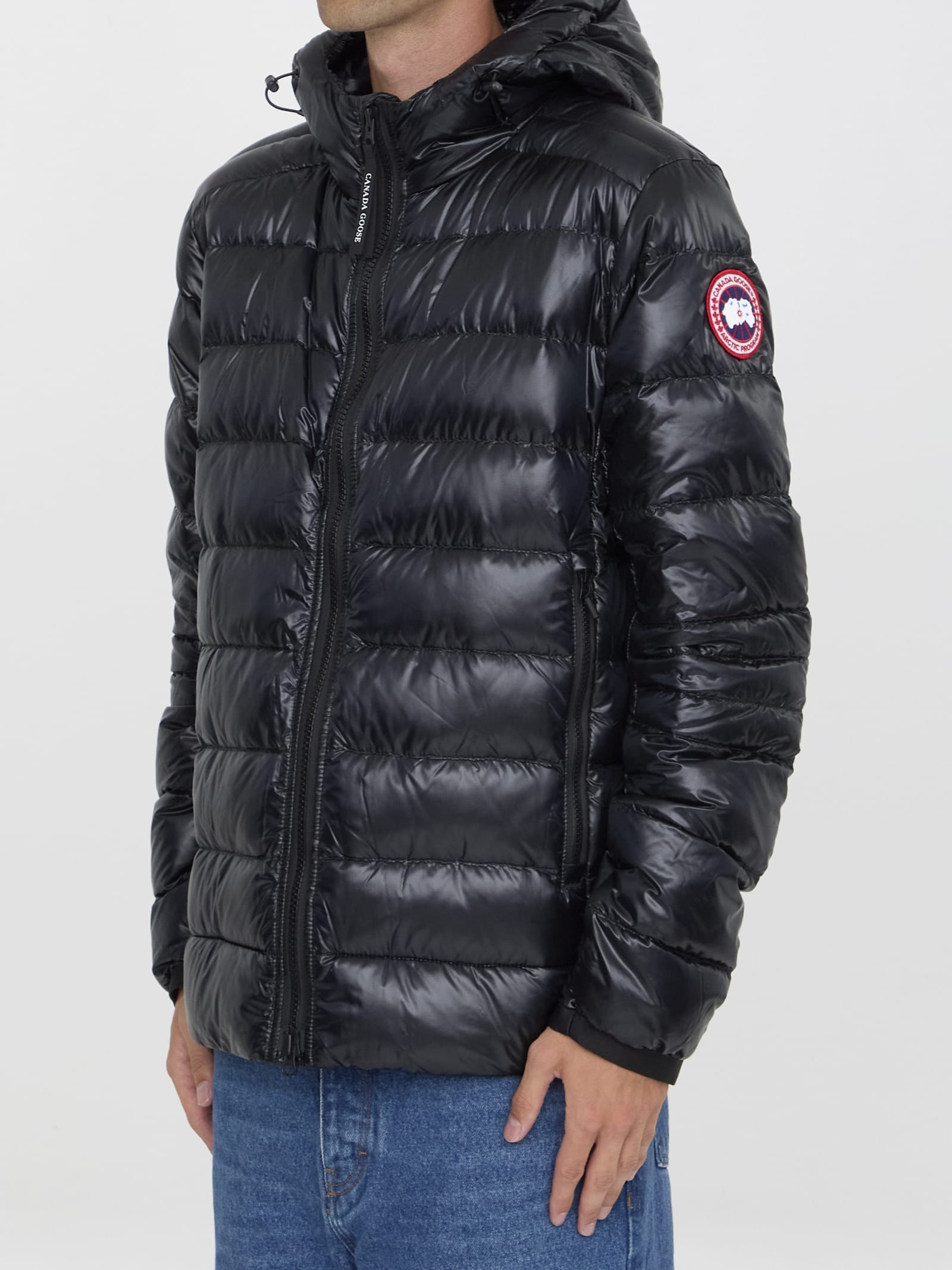 Shop Canada Goose Crofton Hoody Jacket In Black