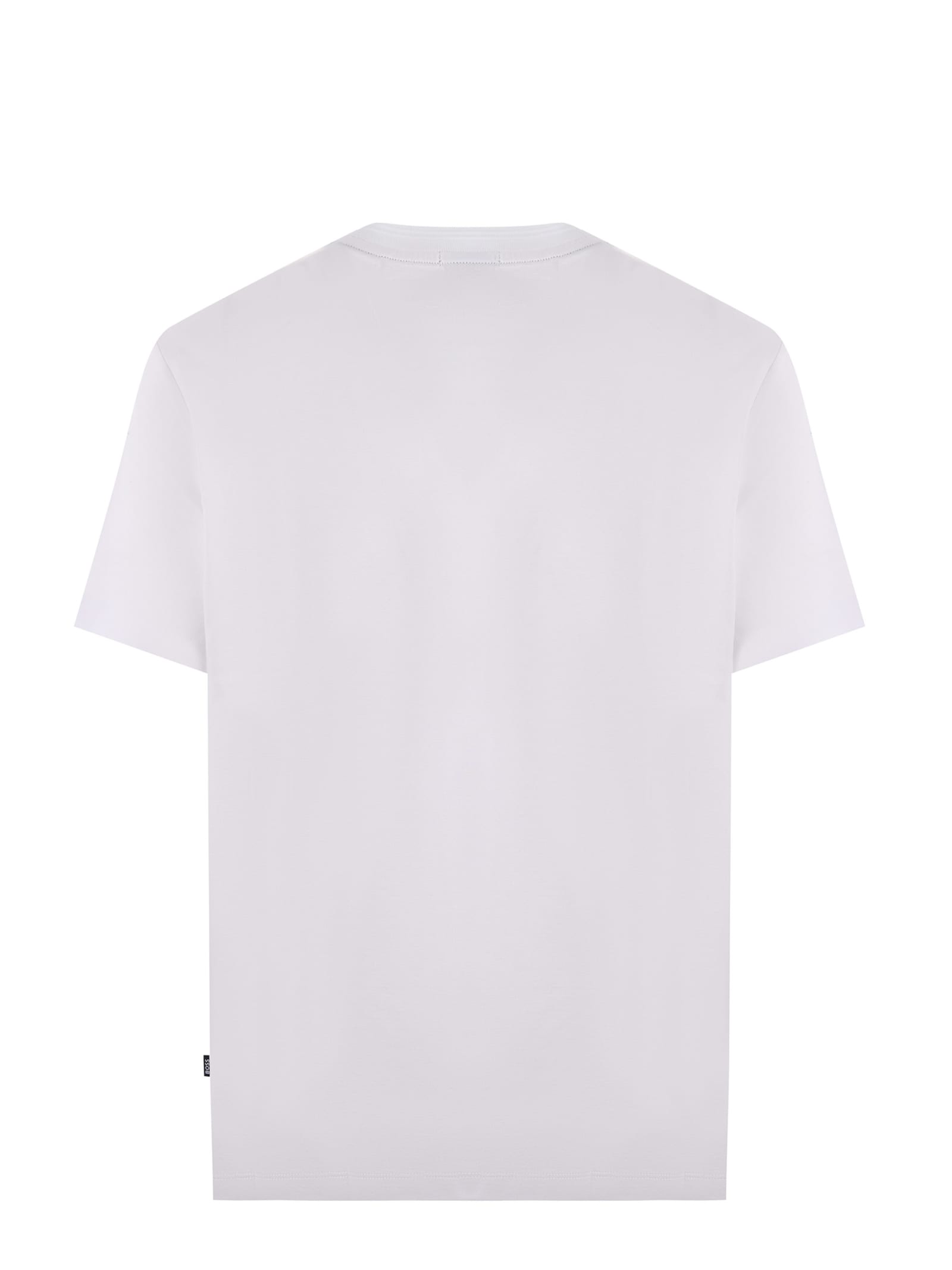Shop Hugo Boss Boss T-shirt In Bianco