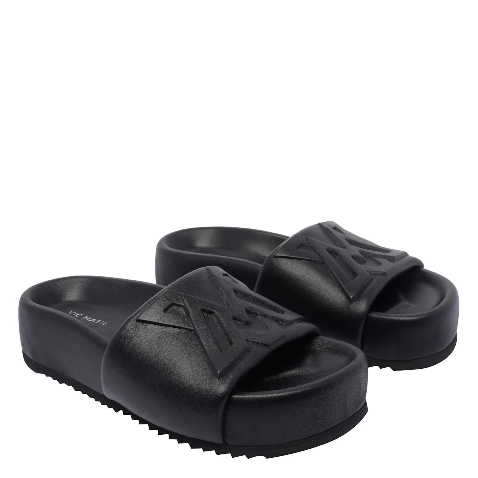 Vic Matie Travel 101 Sandals In Black