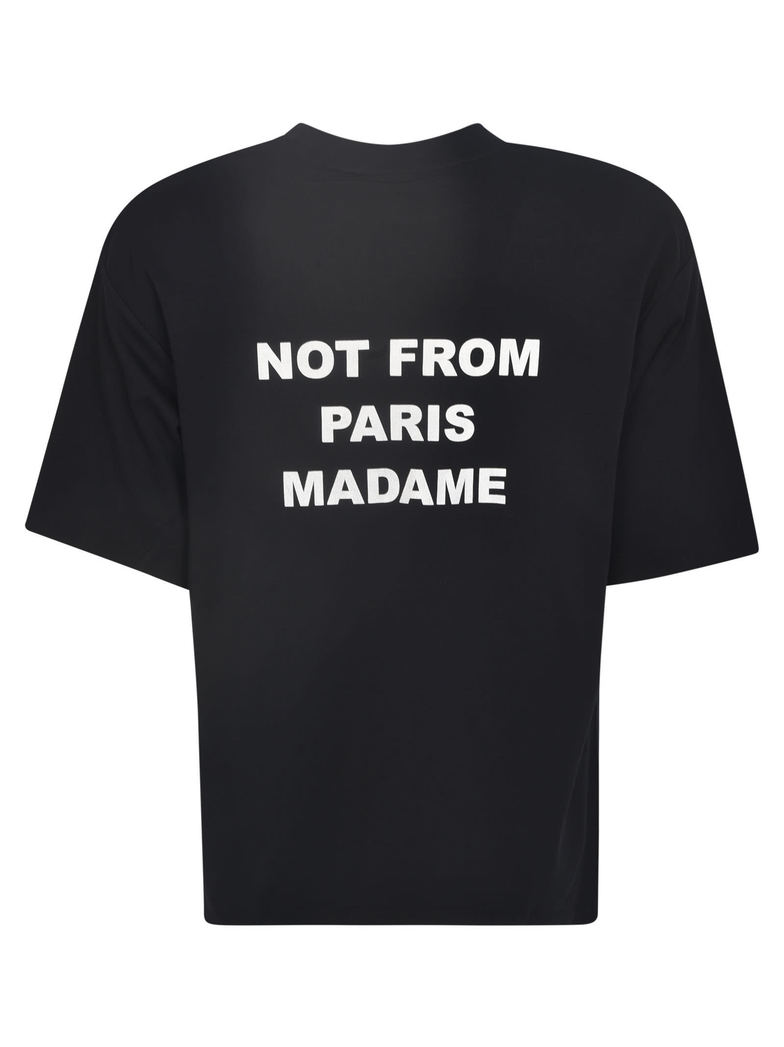Shop Drôle De Monsieur Not From Paris T-shirt In Black