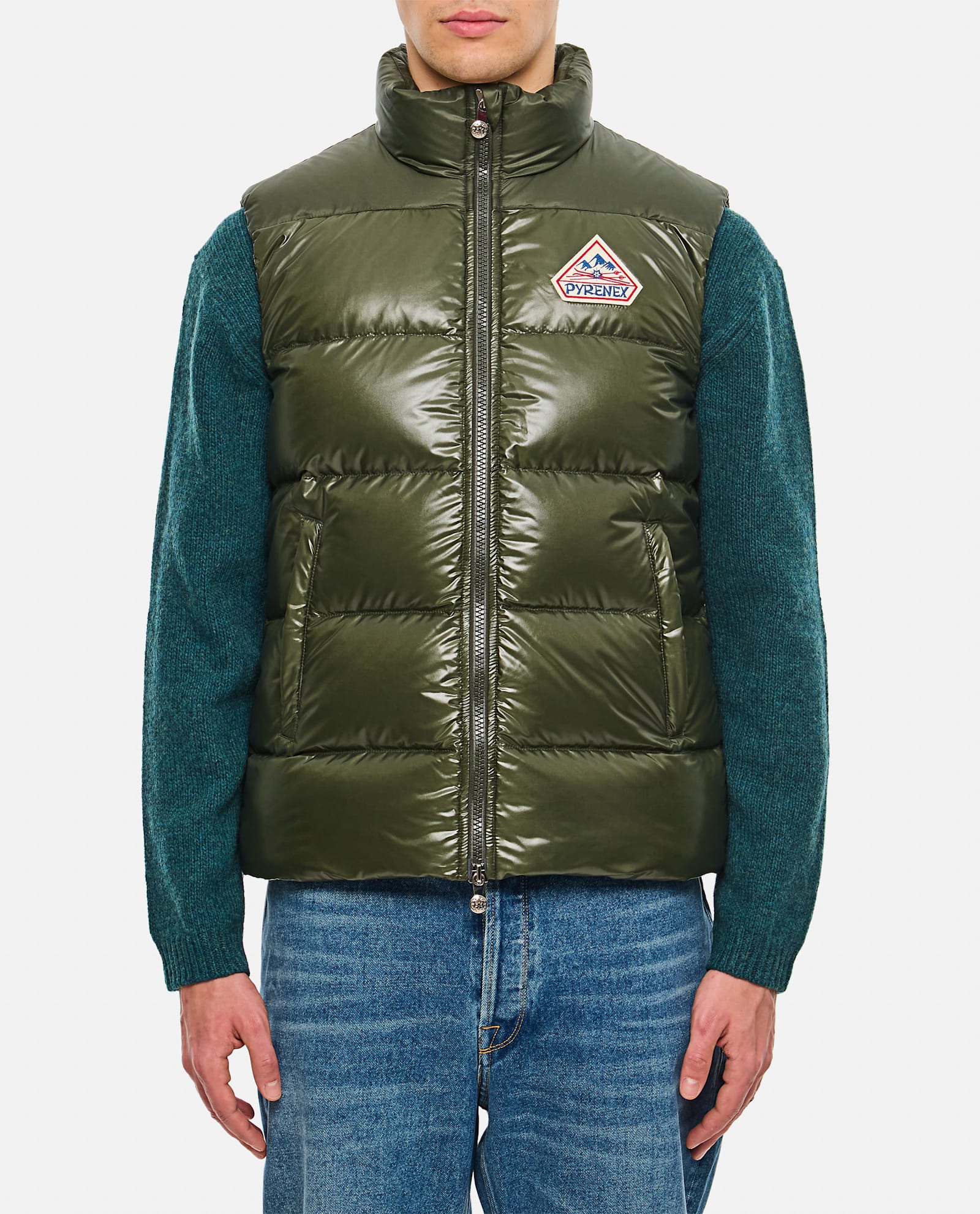 Shop Pyrenex John Shiny Vest In Green