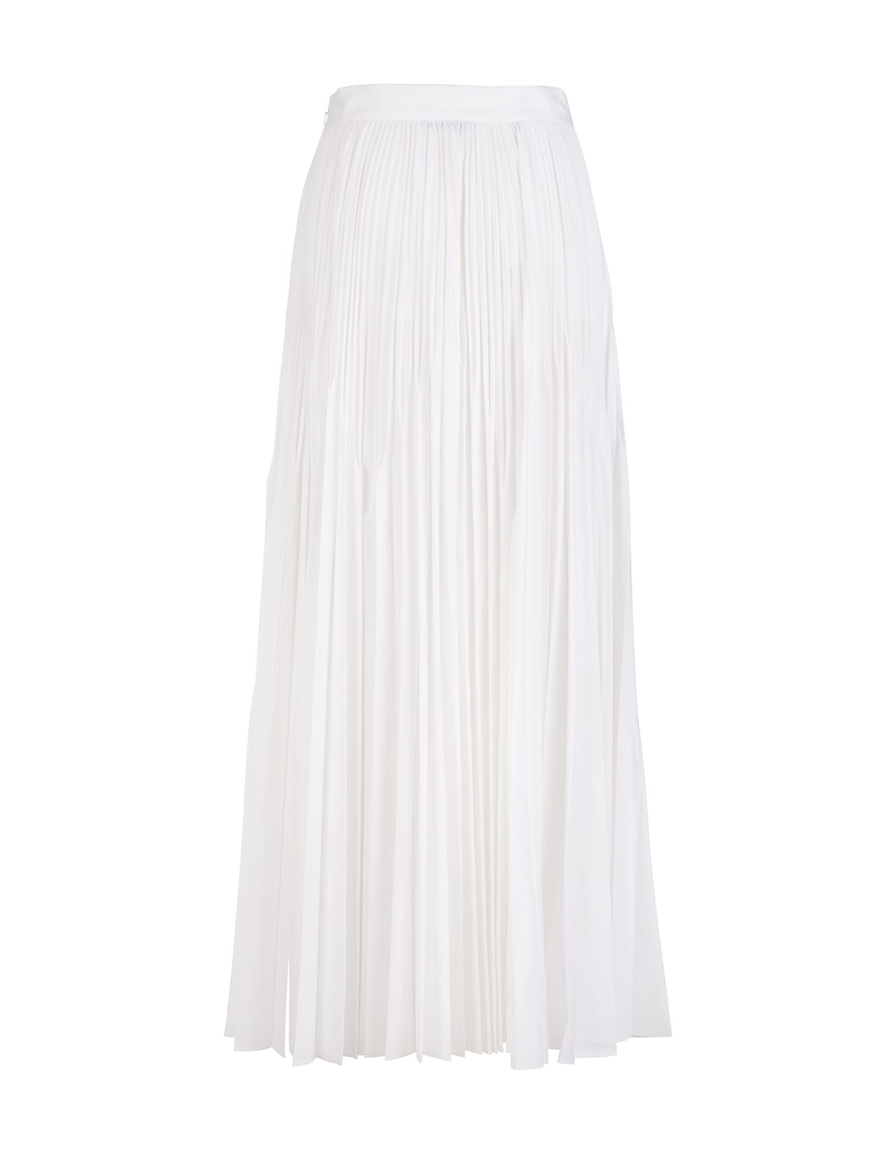 Alberta Ferretti Woman White Pleated Midi Skirt