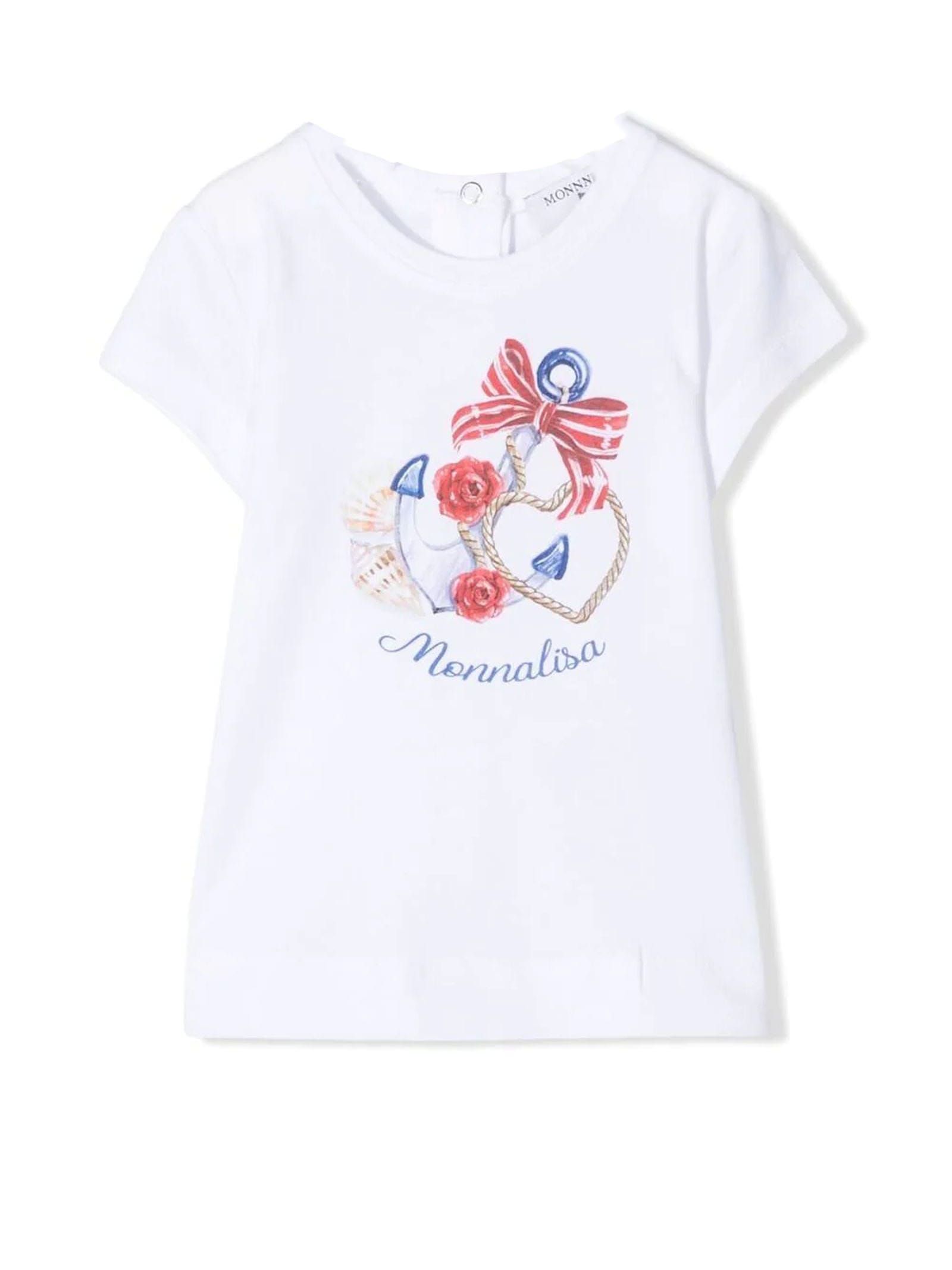 Monnalisa White Cotton T-shirt
