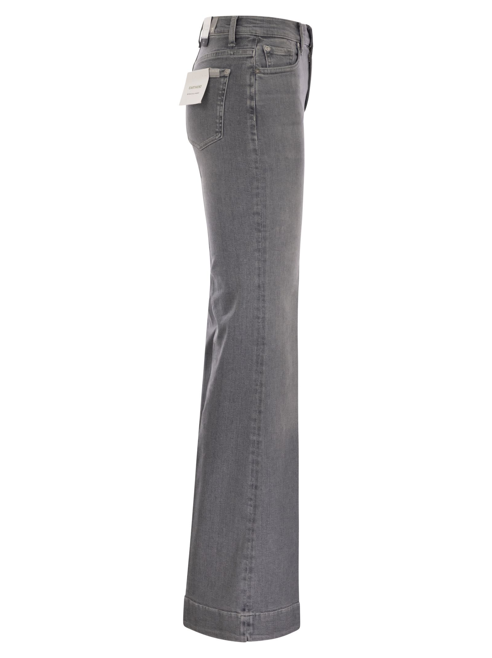 7 For All Mankind Modern Dojo Closing Act Grey In Denim Grey
