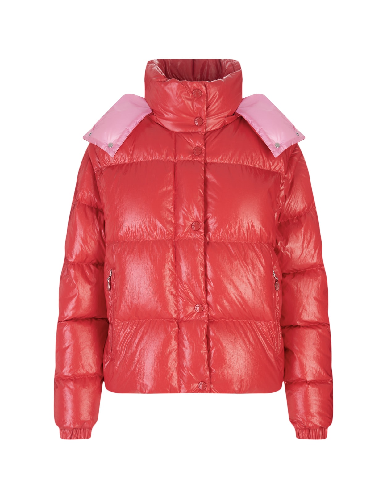 MONCLER RED MAULEON DOWN JACKET