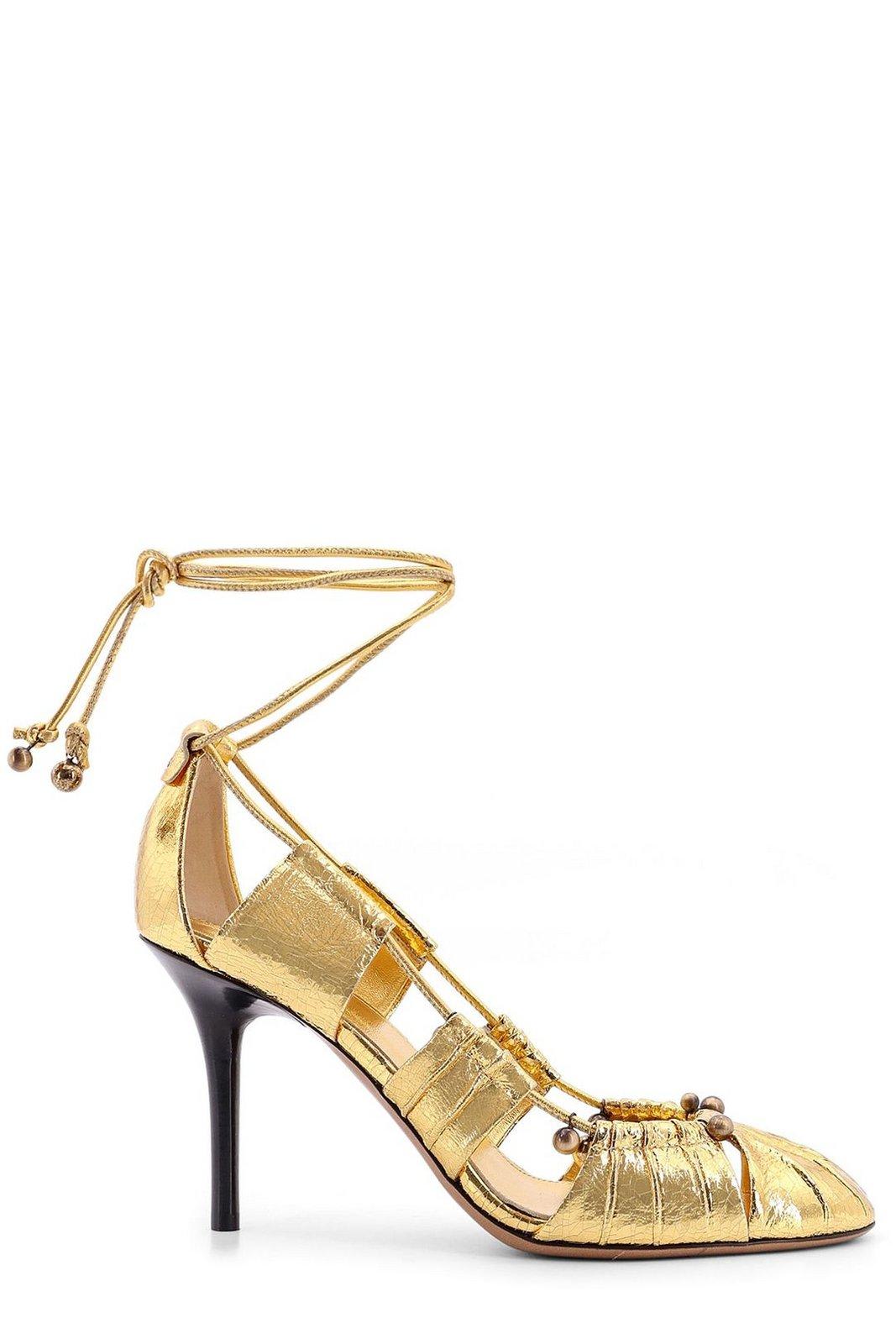 Chloé Luna Tie-fastening Ankle Strap Pumps