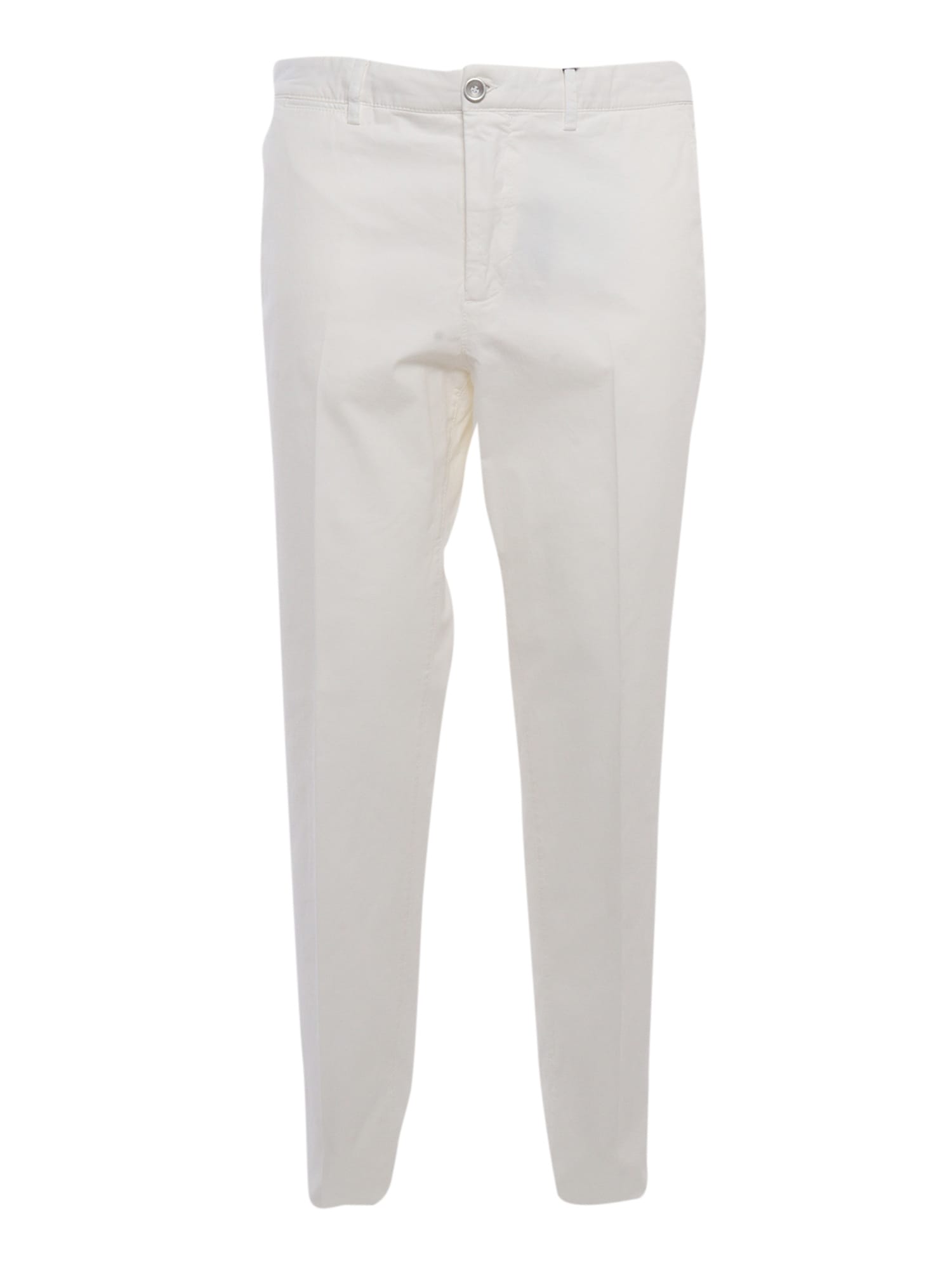 Shop Peserico Chinos In White