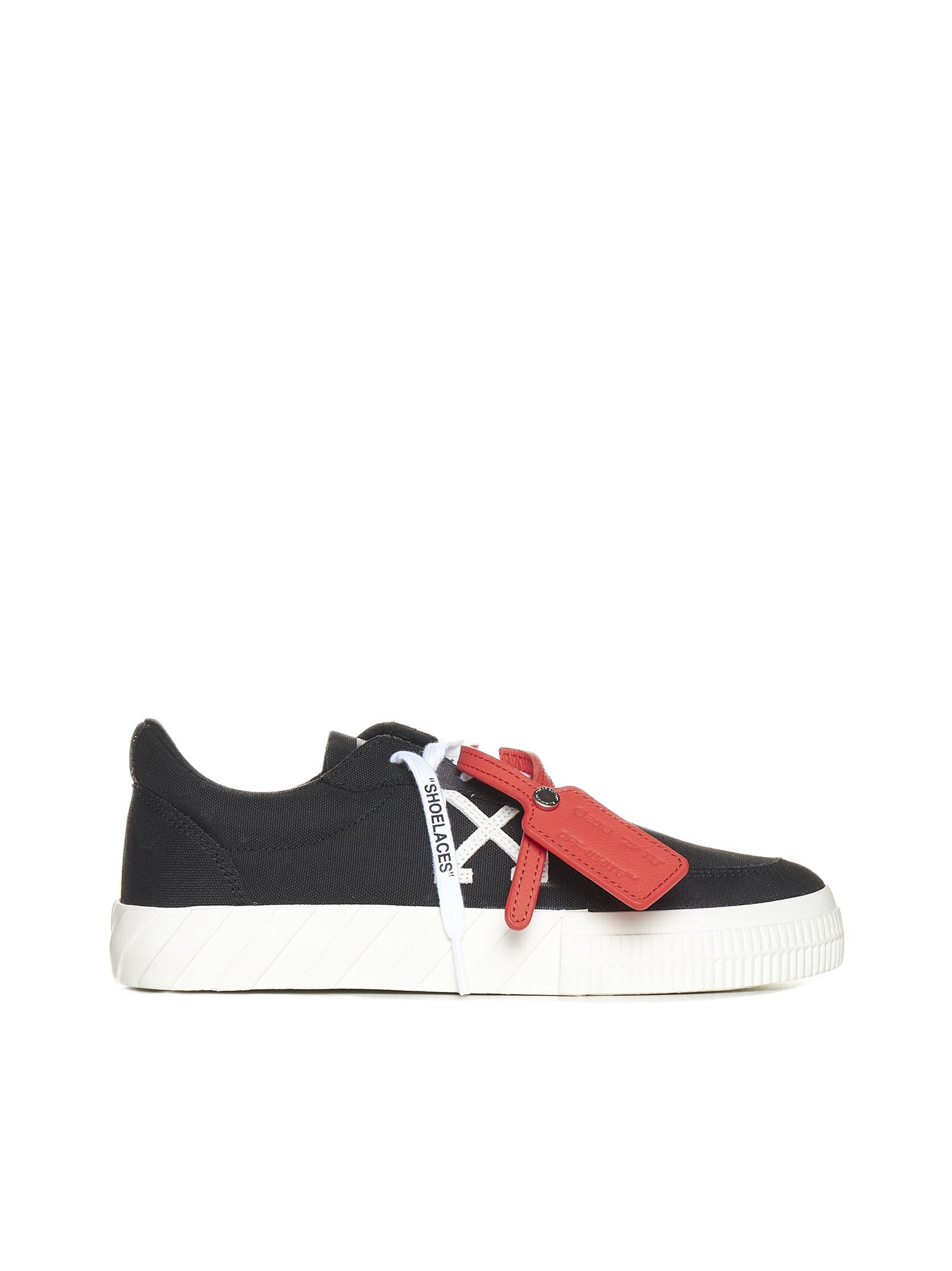 OFF-WHITE CANVAS LOW VULCANIZED SNEAKERS