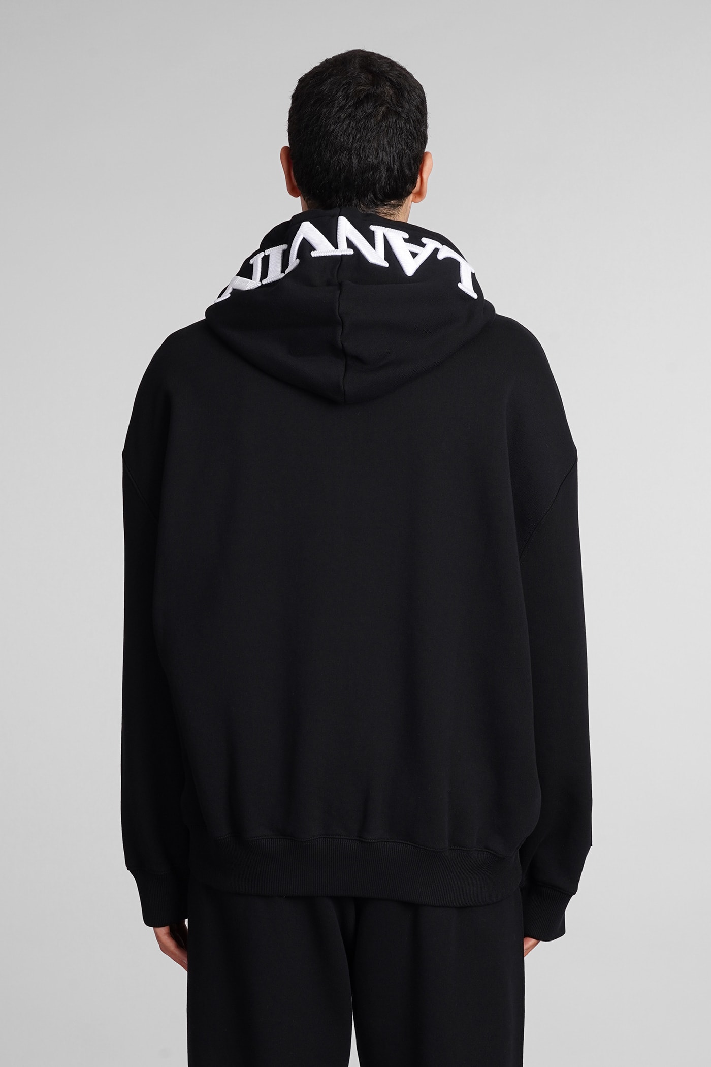 Shop Lanvin Sweatshirt In Black Cotton