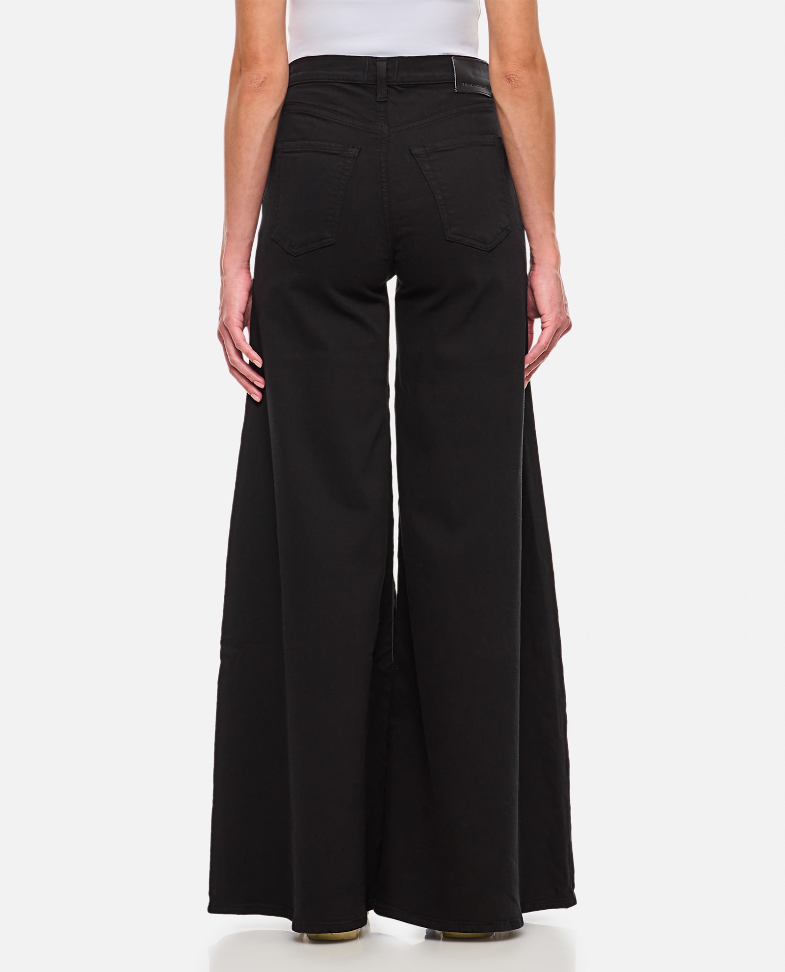 Citizens Of Humanity Amari Stretch High-rise Ultra Wide-leg Jeans In Black