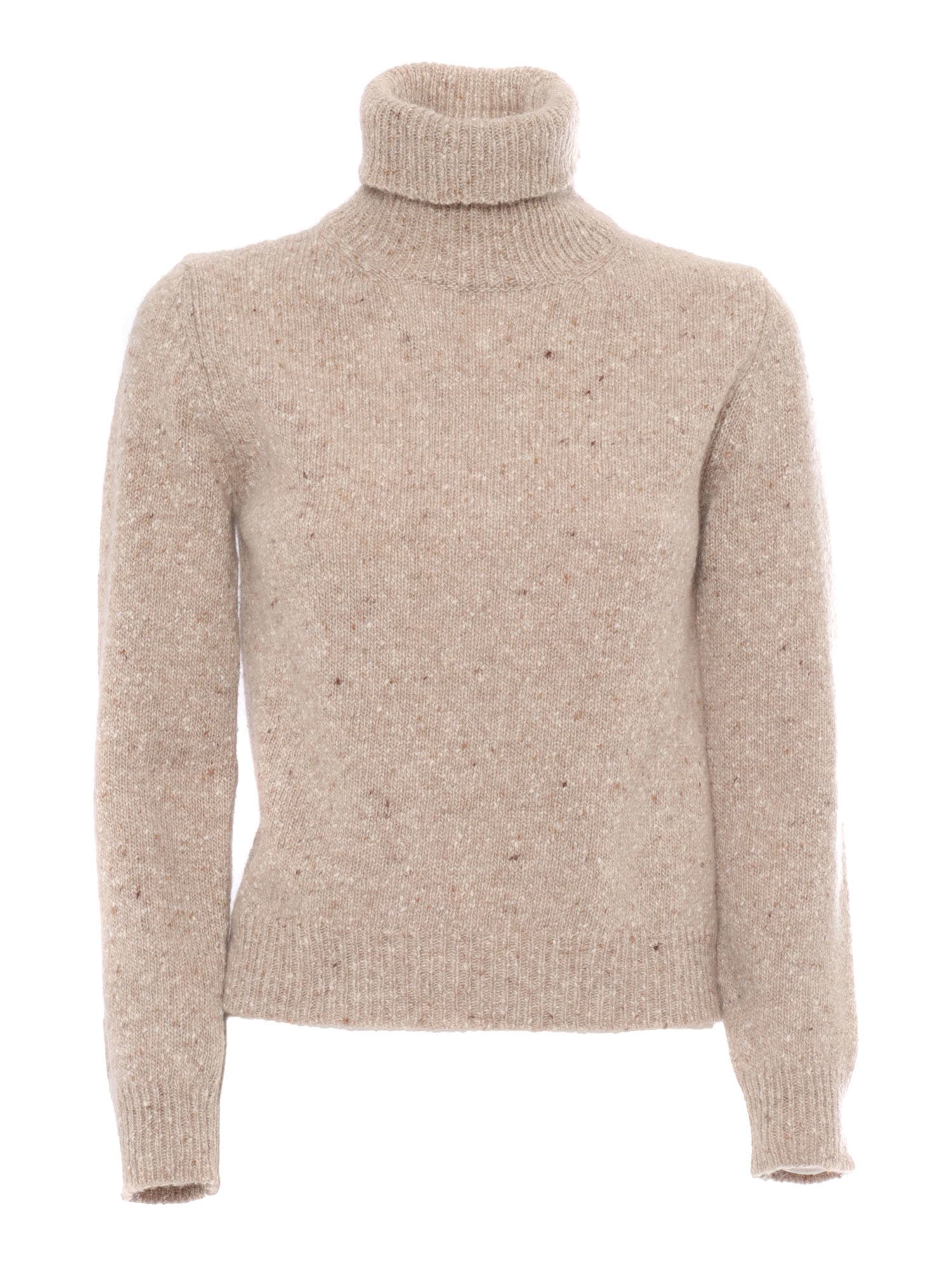 Shop Kangra Regular Fit Turtleneck Sweater In Brown