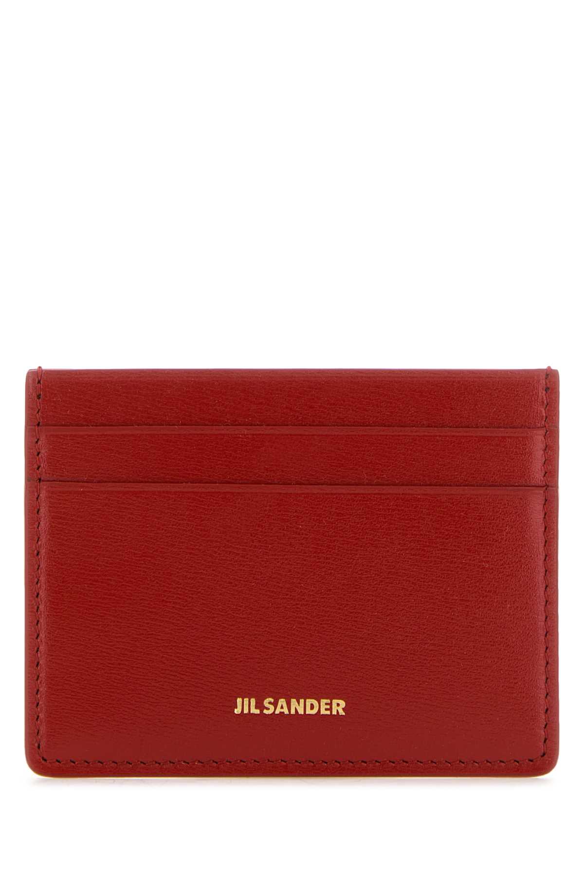 Tiziano Red Leather Card Holder
