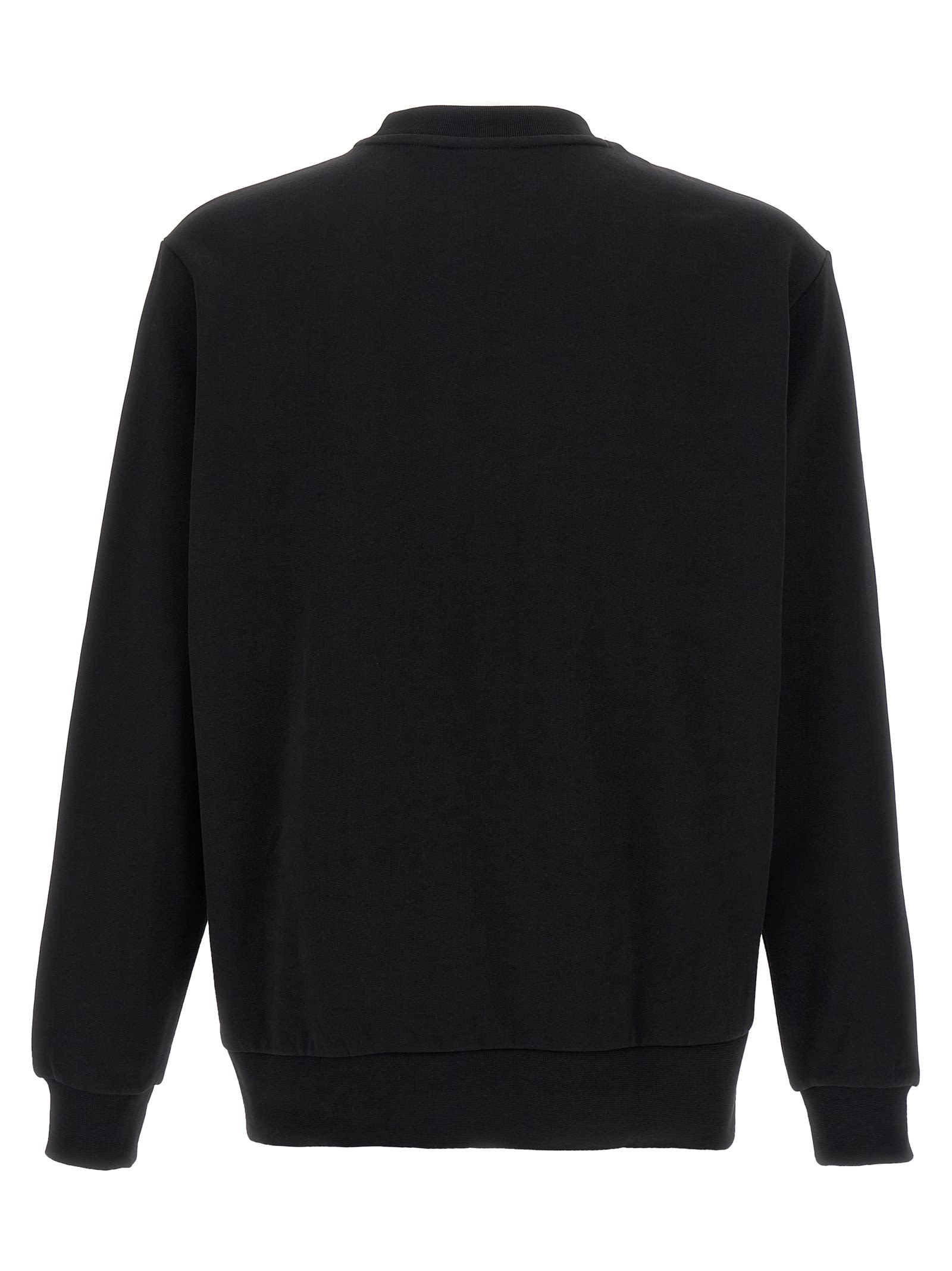 Lacoste Mens Crew Neck Fleece Sweatshirt In Black