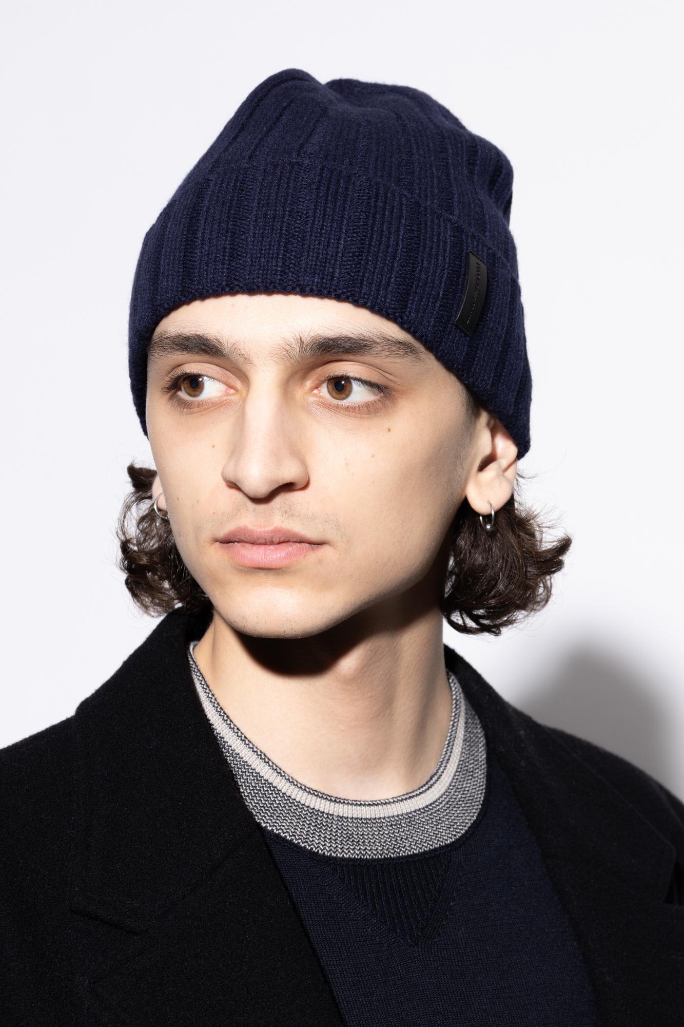 Emporio Armani Bonnet Hat Accessories In Blue