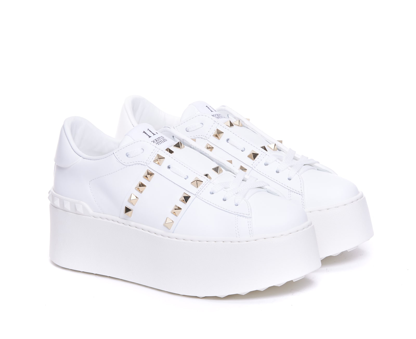 VALENTINO GARAVANI FLATFORM ROCKSTUD UNTITLED TRAINER SNEAKERS 