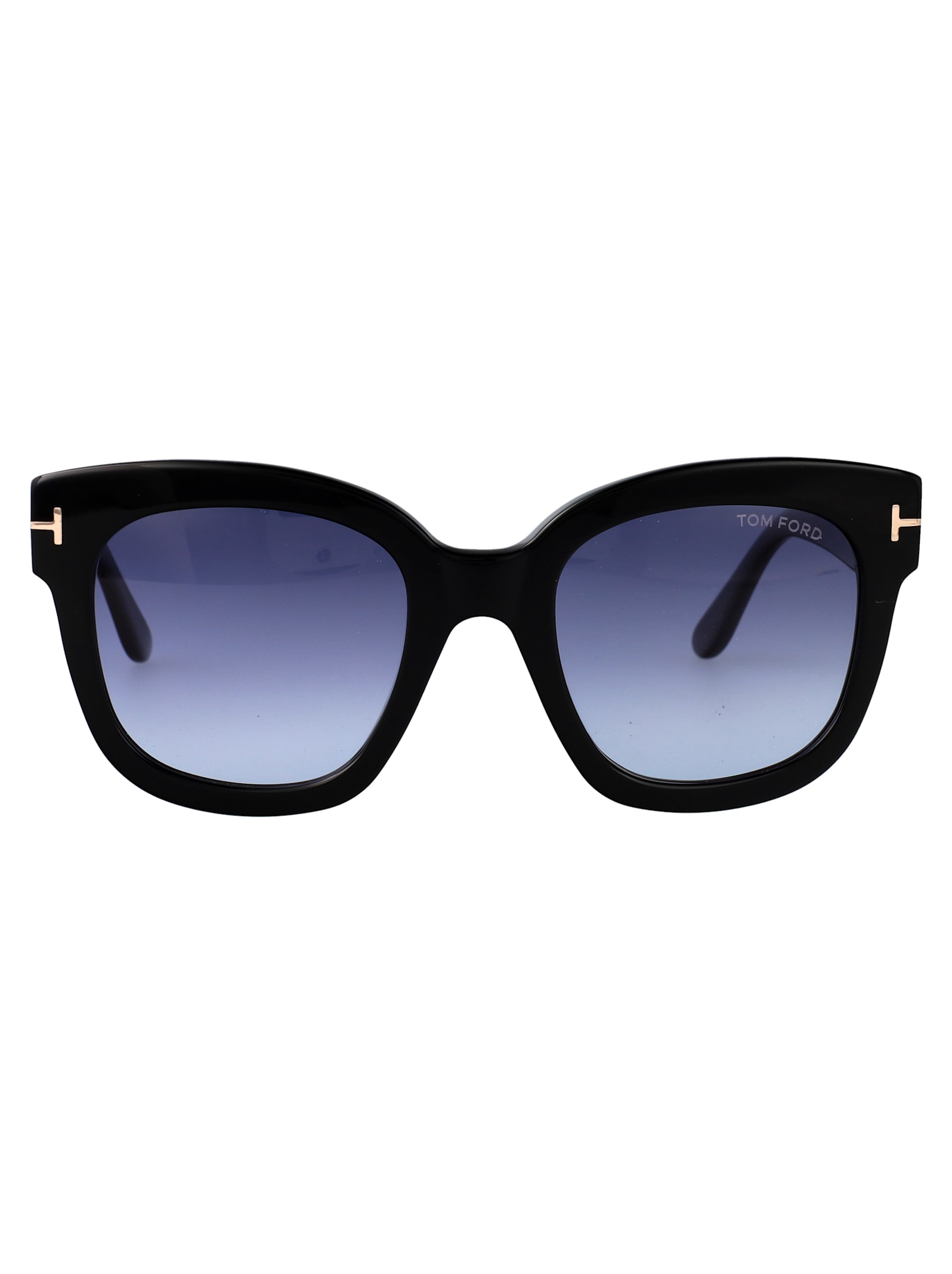 Tom Ford Geometric Frame Sunglasses In Black