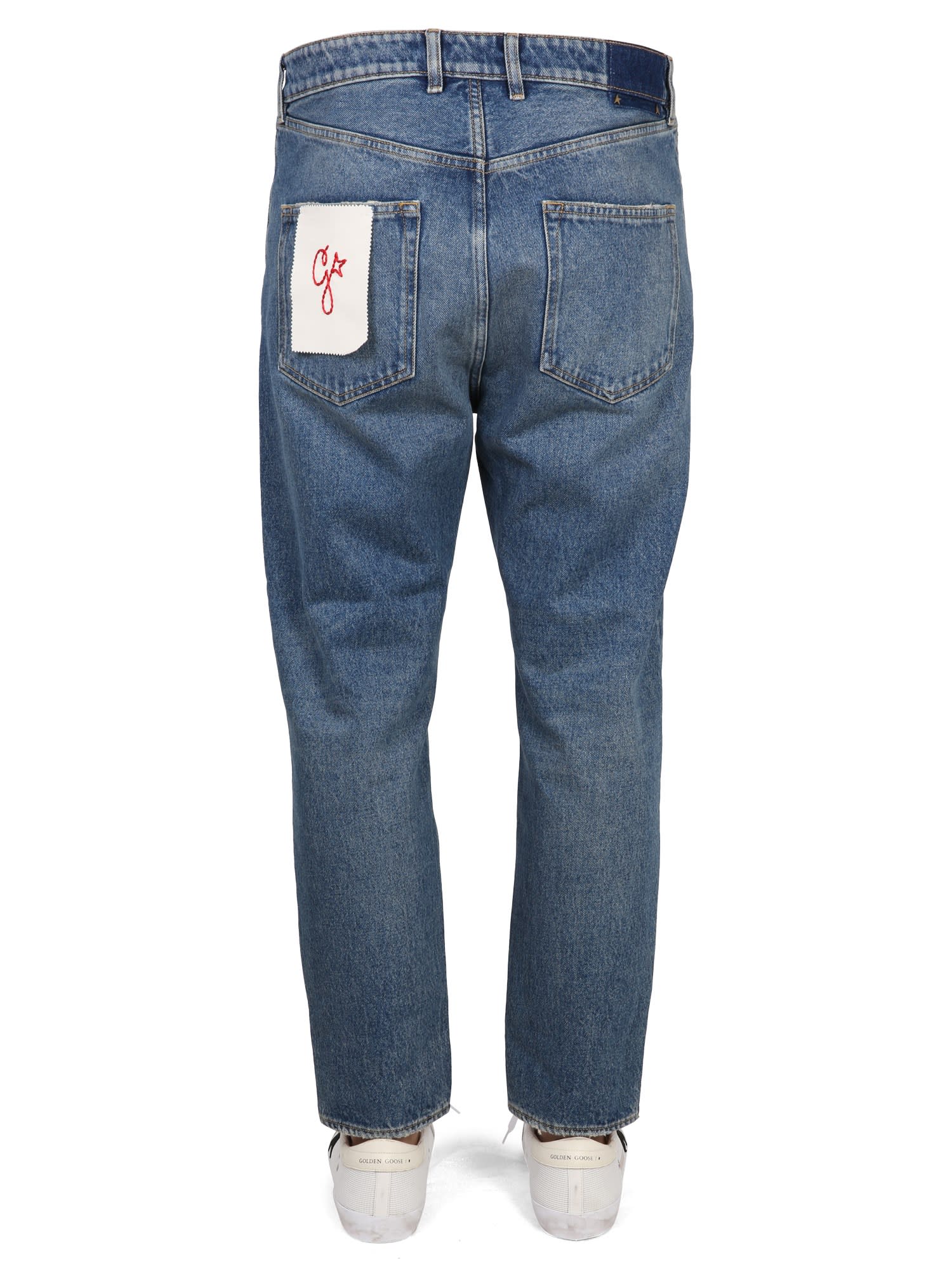 Shop Golden Goose Happy Jeans In Denim