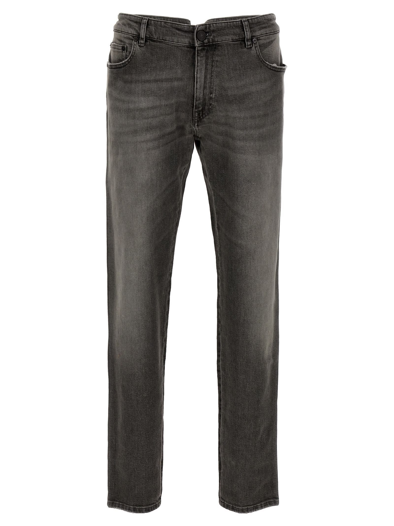 Shop Pt01 Rock Skinny Jeans In Gray