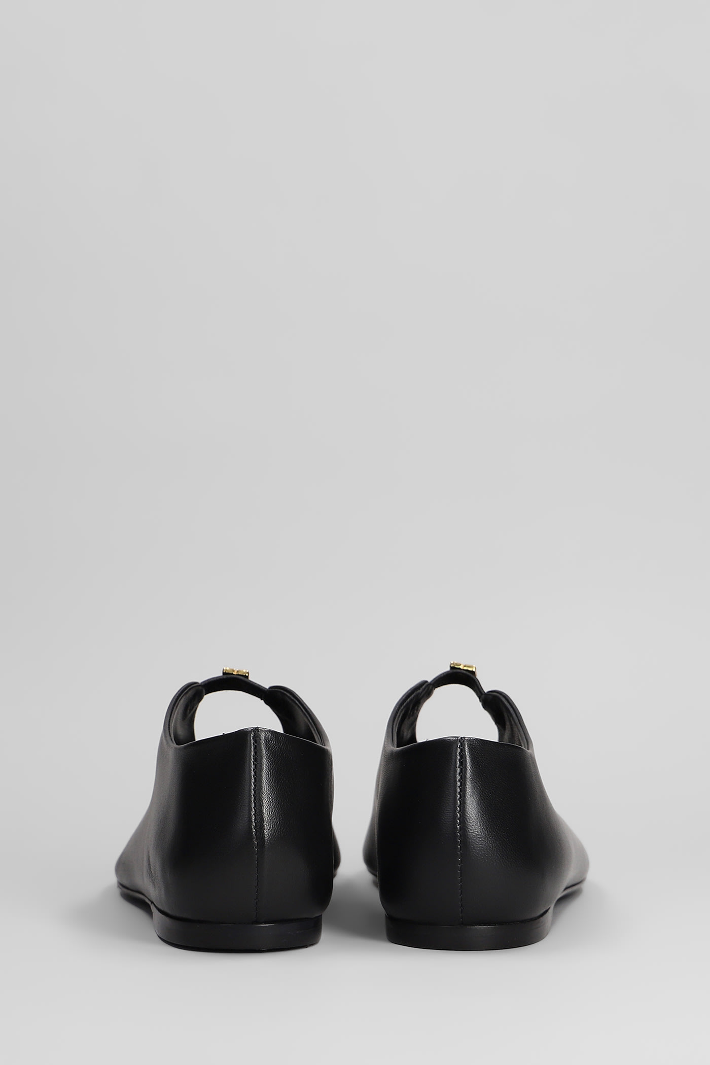 Givenchy 4g Liquid Nappa Leather Ballet Flats In Black