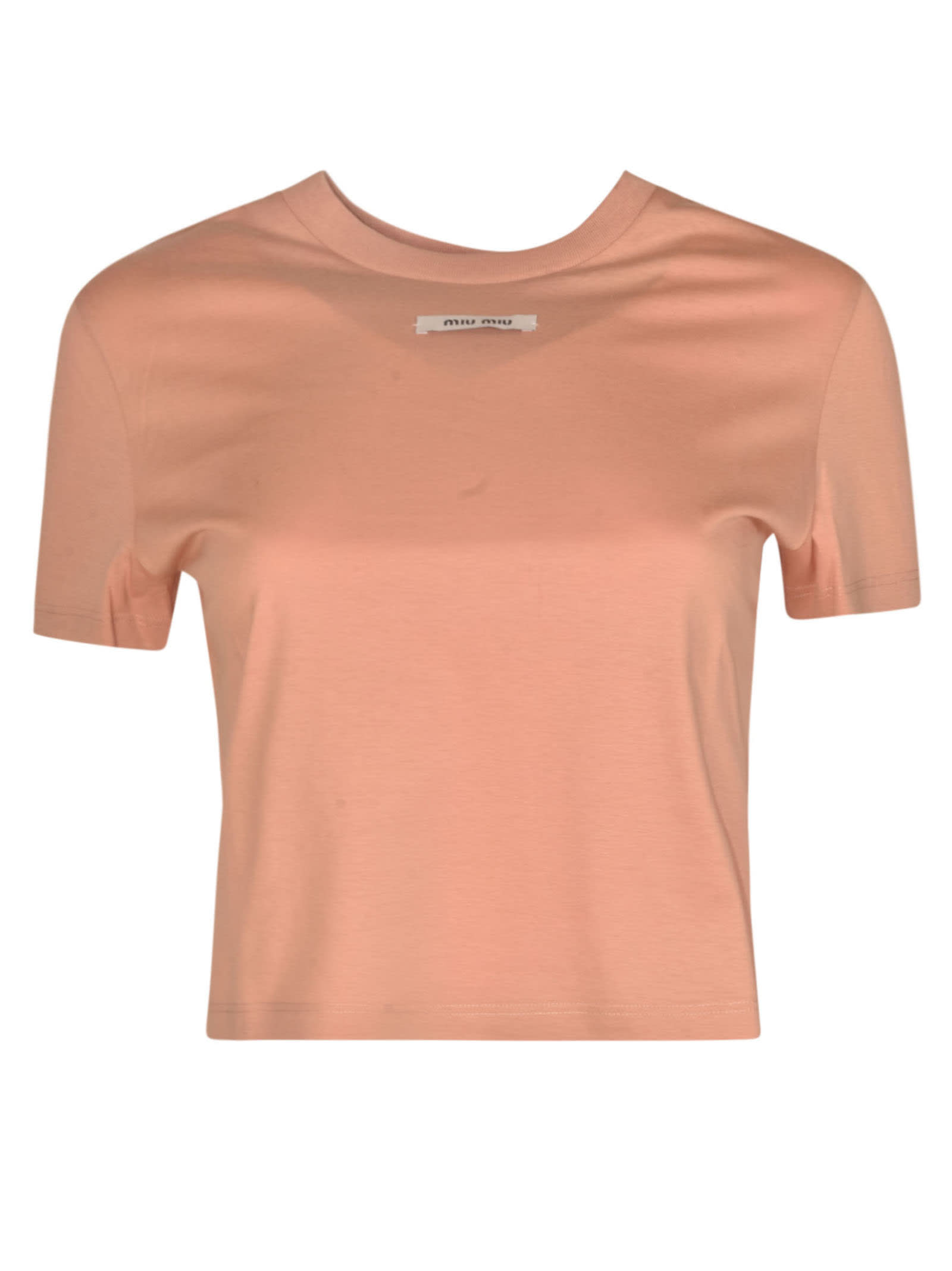 MIU MIU Women Cropped Jersey T-shirt