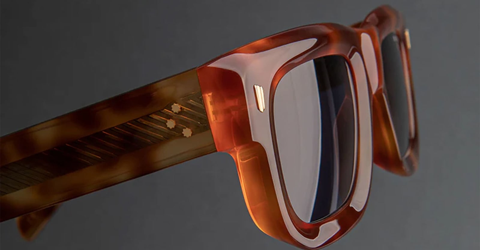 Cutler And Gross 1402 - Old Havana Sunglasses In Blue
