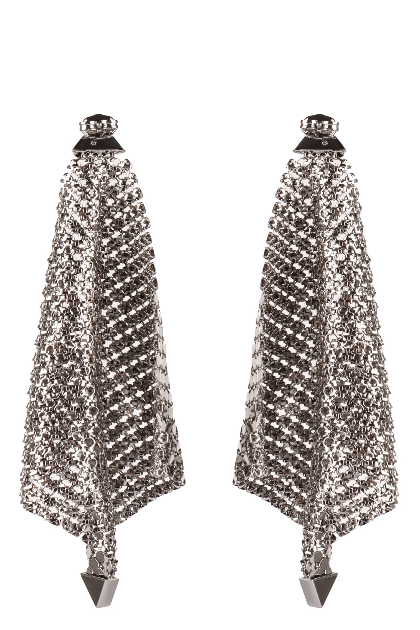 Shop Rabanne Pendant Earrings In Silver