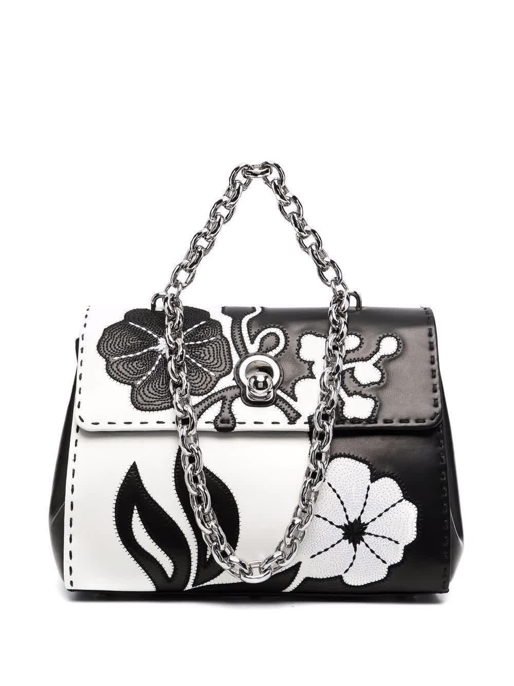 Ermanno Scervino Faubourg With Embroidered Floral Inlays