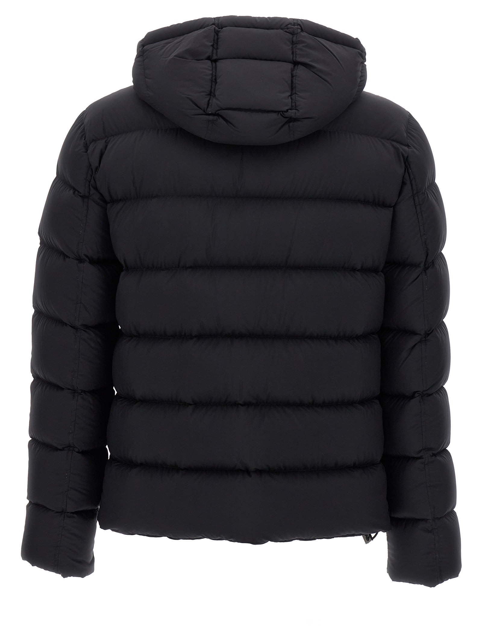 Shop Herno Hooded Down Jacket In Nero