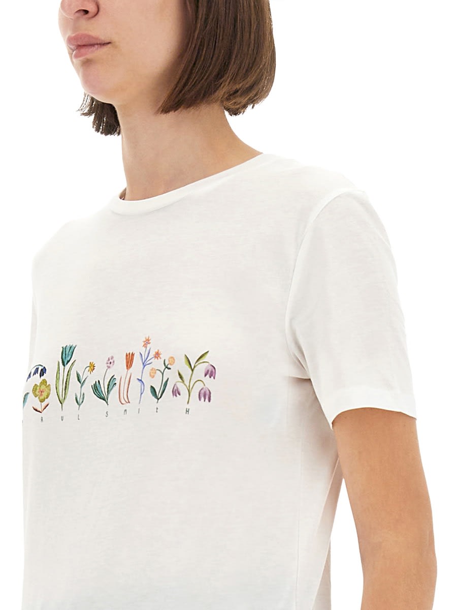 Ps By Paul Smith T-shirt Bloom In White
