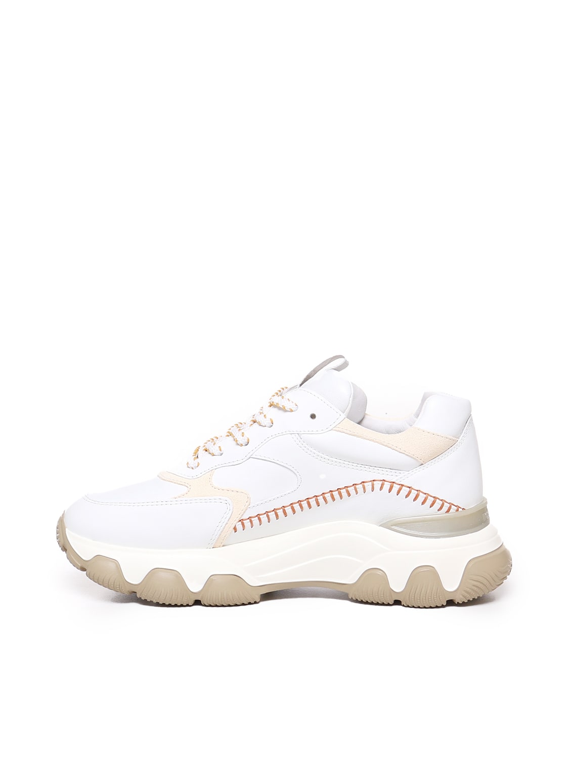 Shop Hogan Hyperactive Sneakers In White, Beige