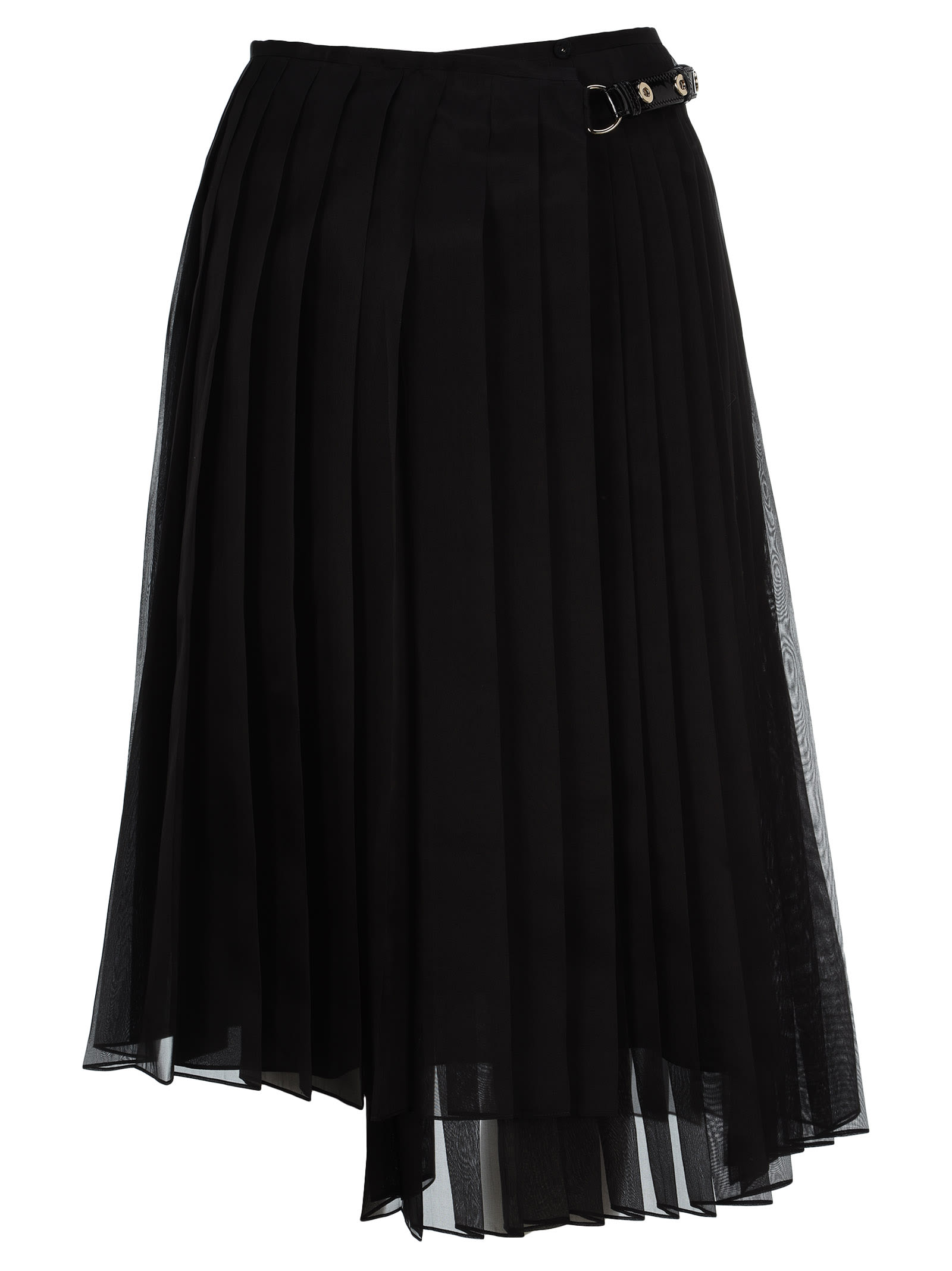 Fendi Asymmetric Pleated Skirt In Black | ModeSens