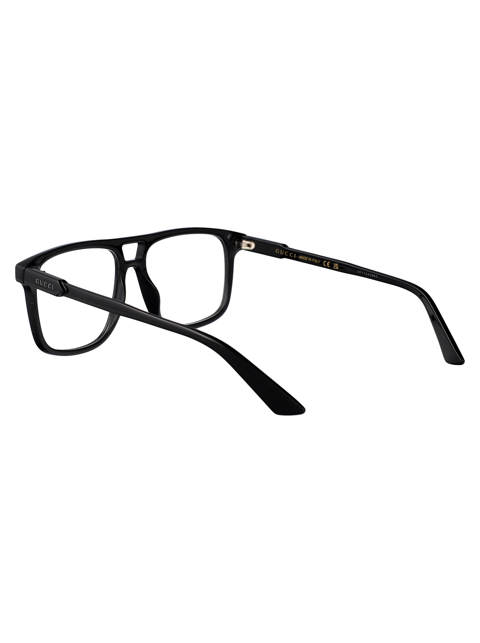 Shop Gucci Gg1035o Glasses In 001 Black Black Transparent