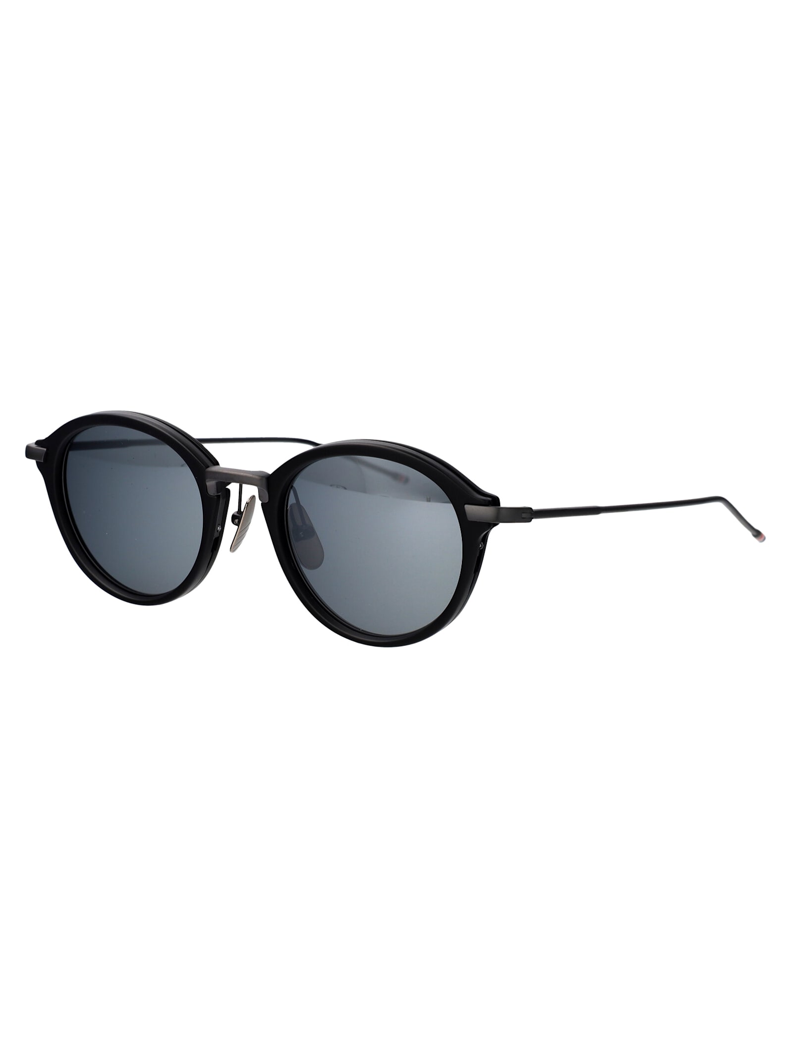 Shop Thom Browne Ues011a-g0003 Sunglasses In Matte Black