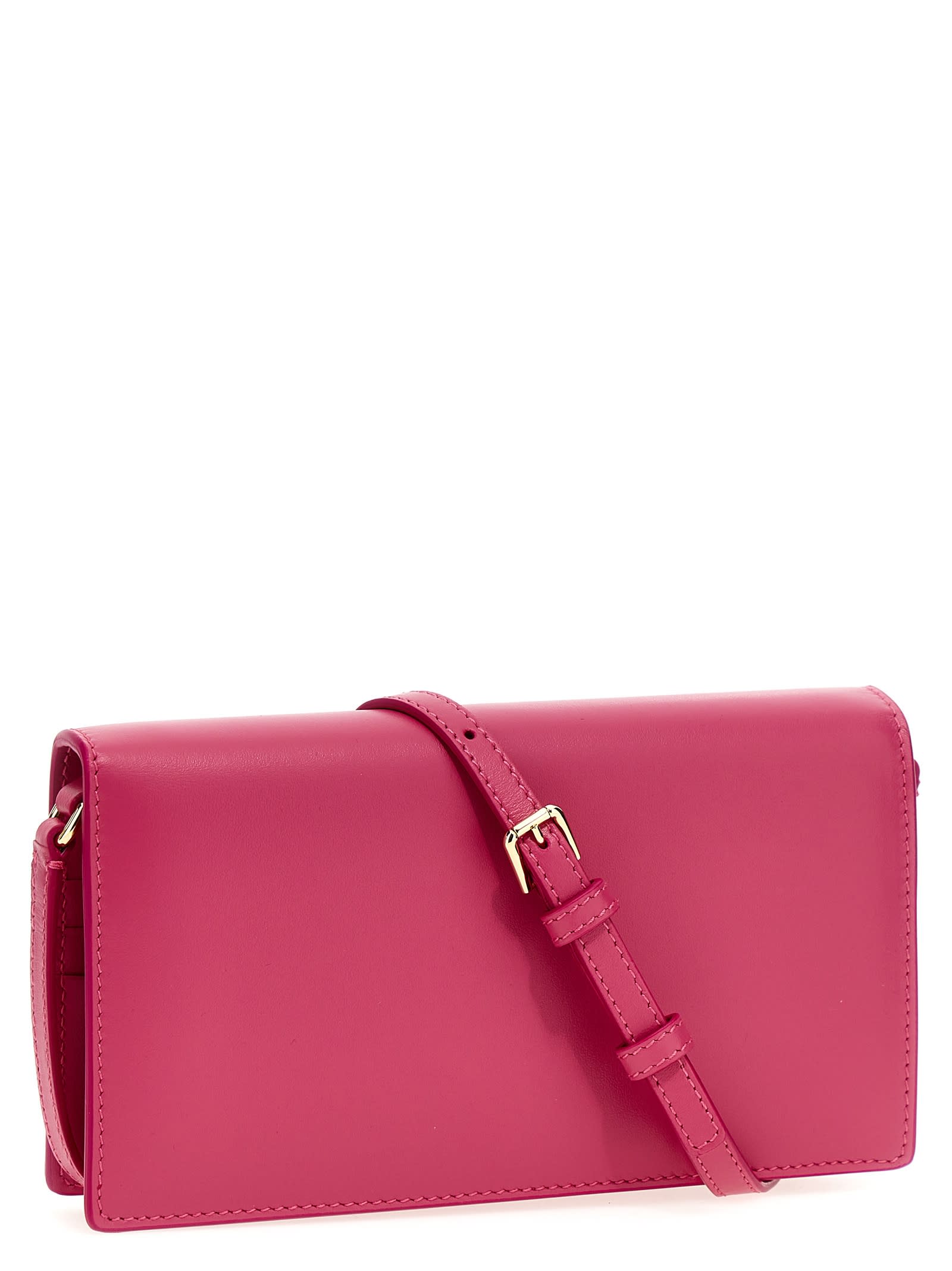 Shop Dolce & Gabbana Logo Smartphone Holder In Fuchsia