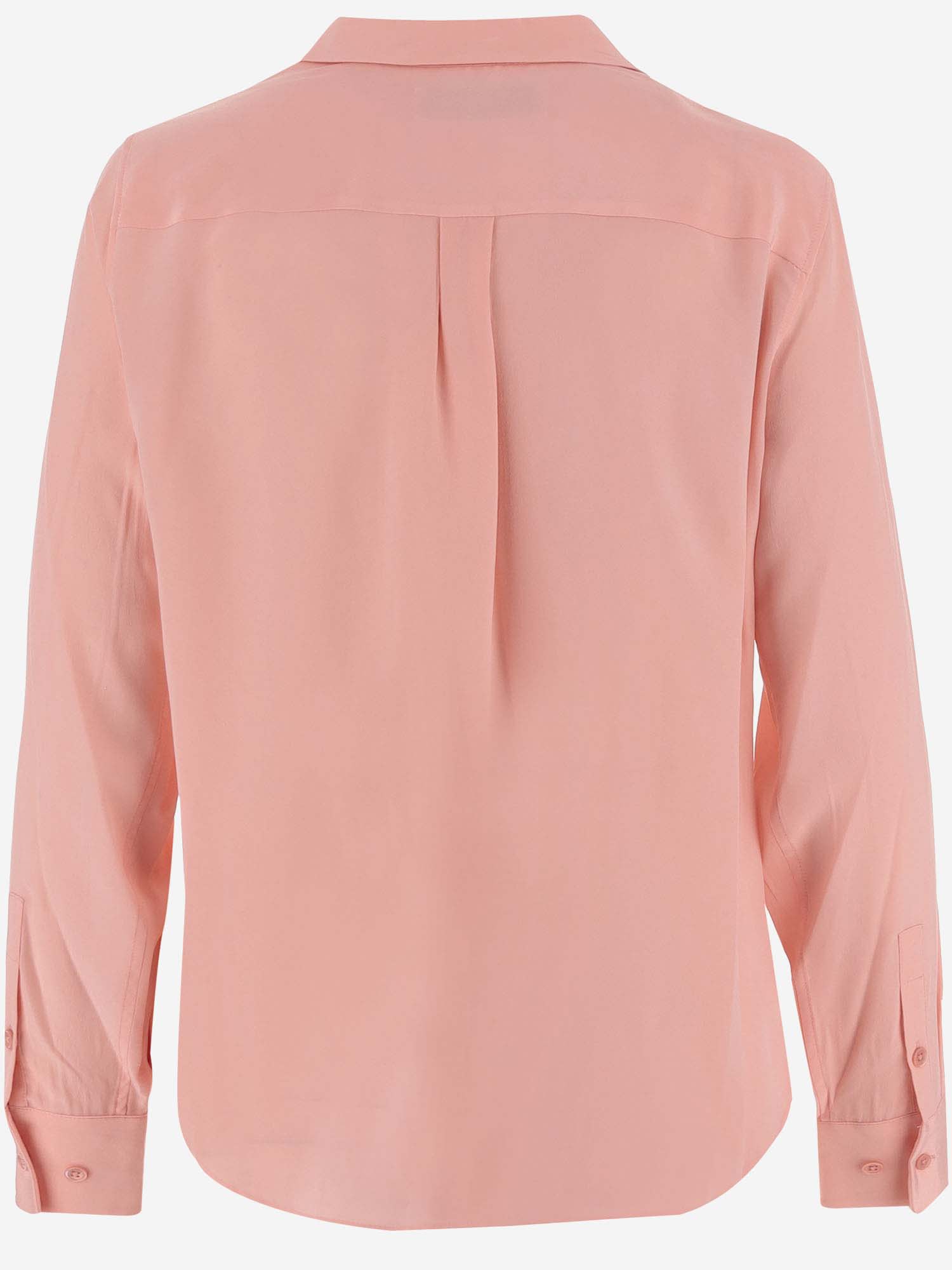 Shop Equipment Silk Shirt In Pink