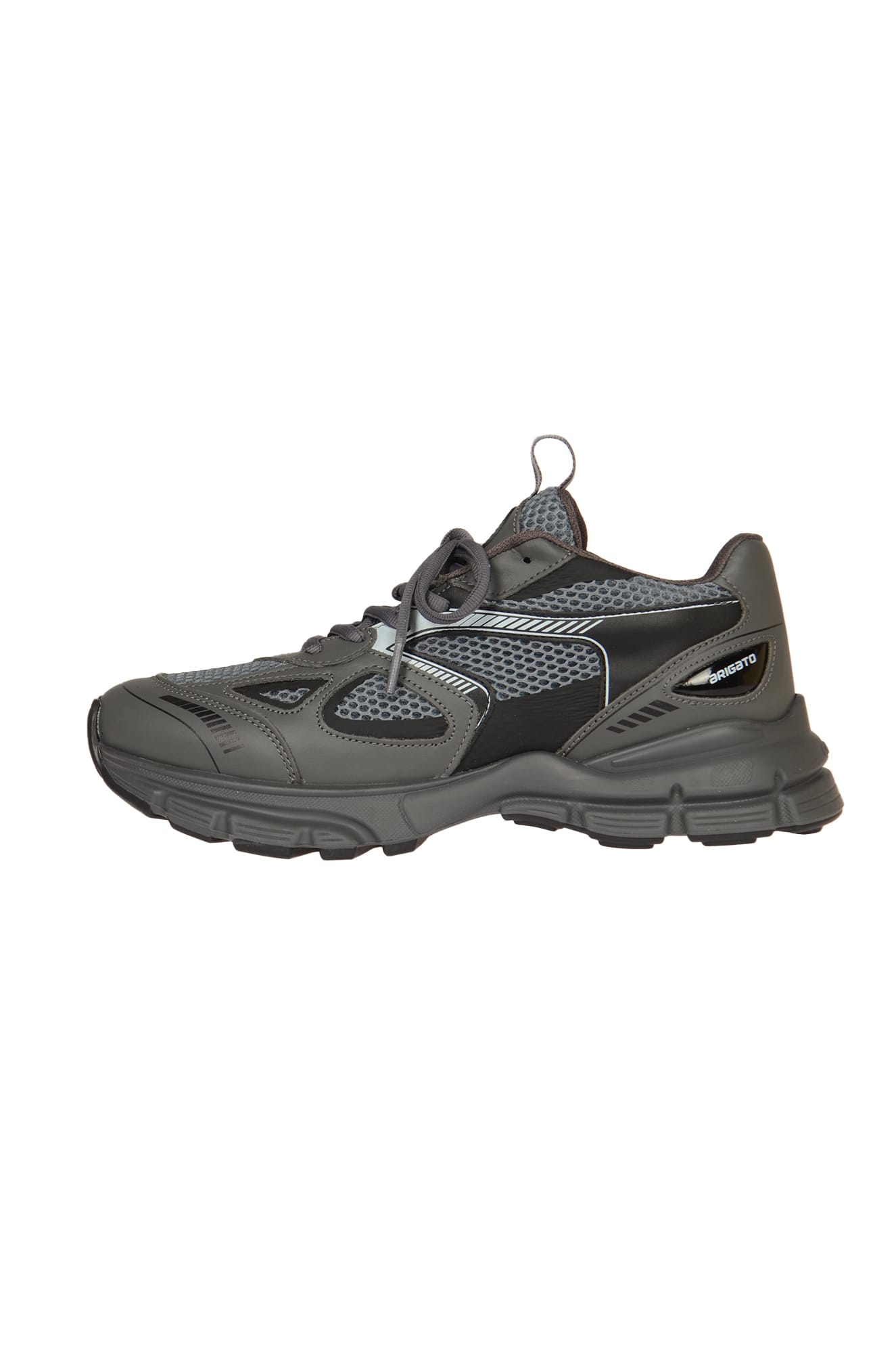 Shop Axel Arigato Marathon Runner Low-up Sneakers In Grey/black