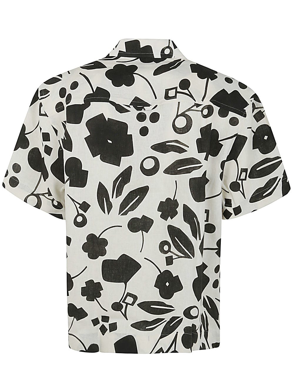 Shop Jacquemus Jean Shirt In Hc Pt Black White Cubic Flow