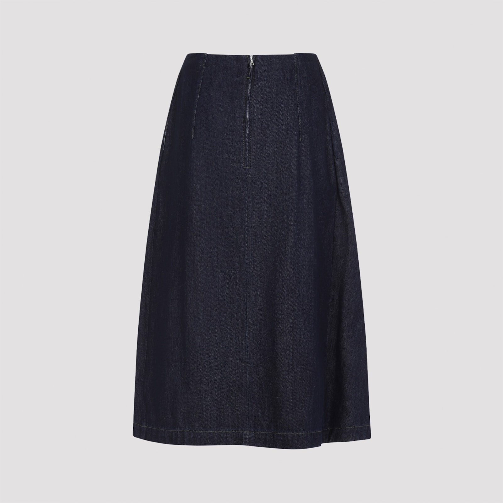 Dries Van Noten Pleated Style Skirt For Modern Wardrobe In Blue